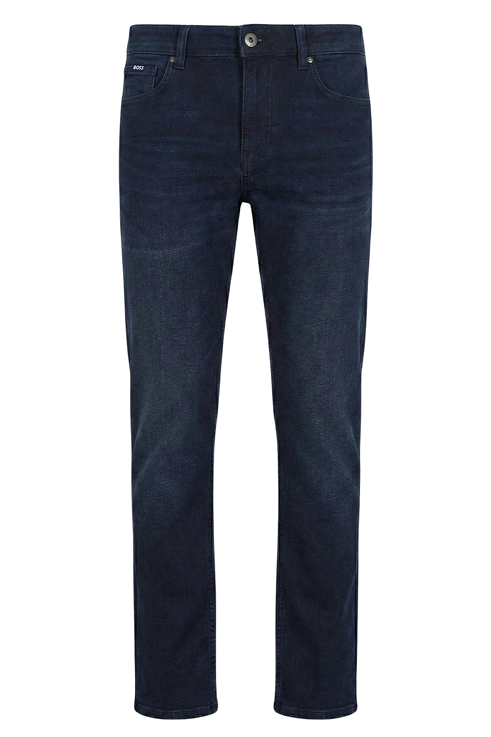 תמונה קידמית של מכנסי ג'ינס בגזרה ישרה