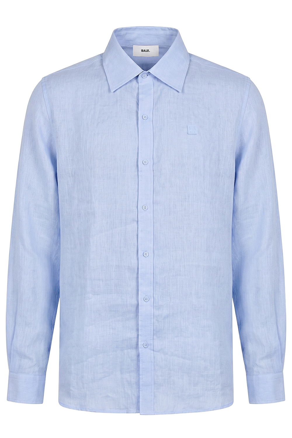 תמונה קידמית של חולצה מכופתרת פשתן