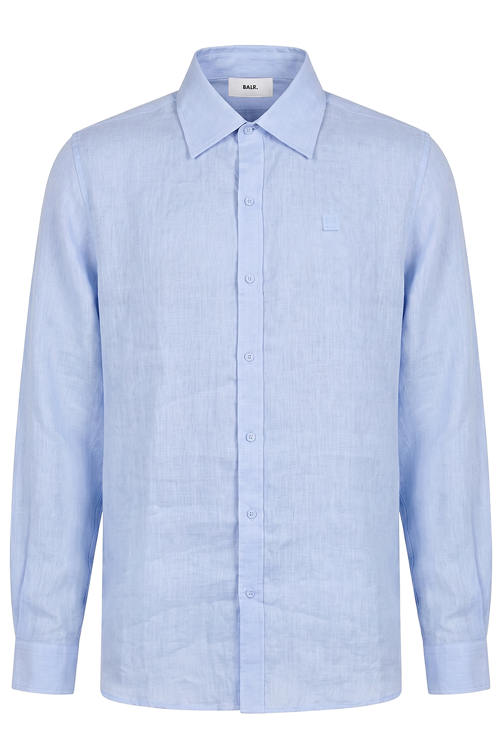 תמונה קידמית של חולצה מכופתרת פשתן