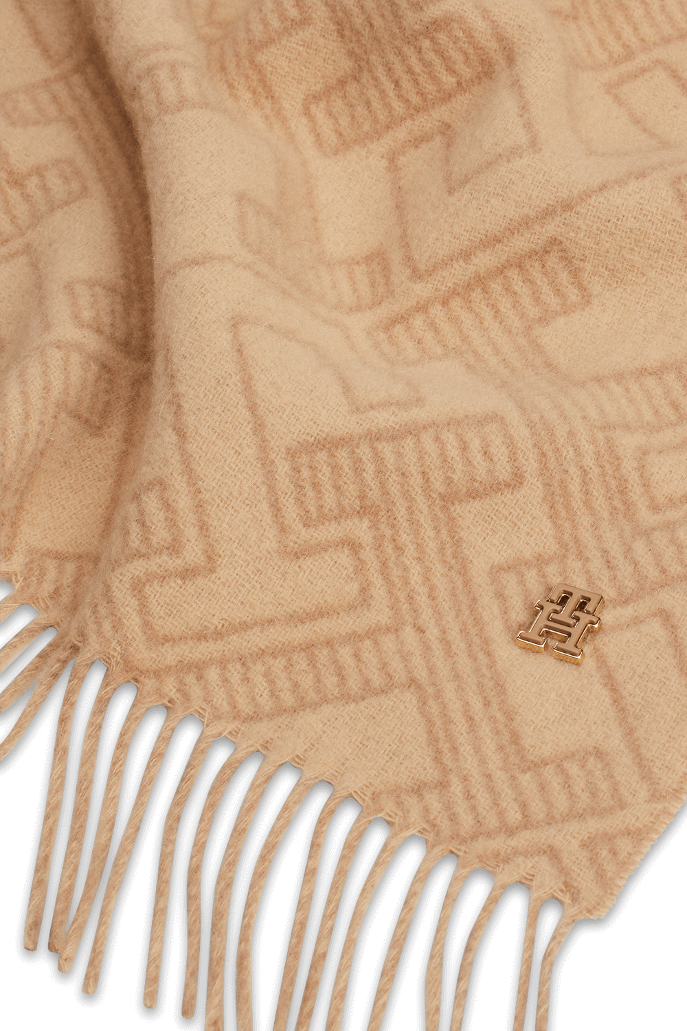 תמונת תקריב של צעיף צמר