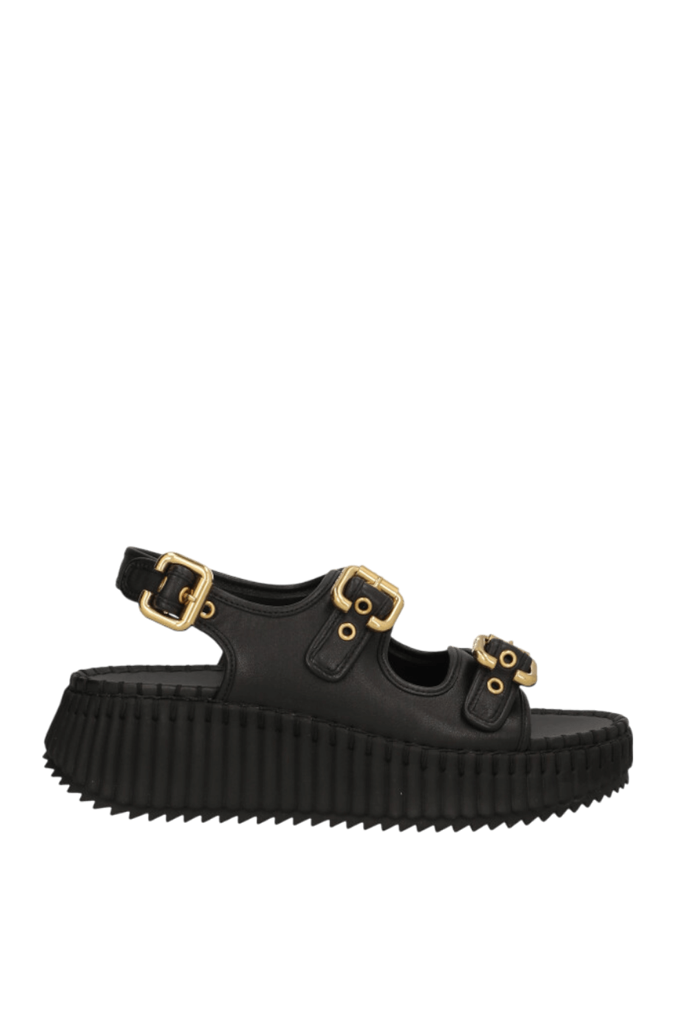 תמונה קידמית של סנדלי פלטפורמה