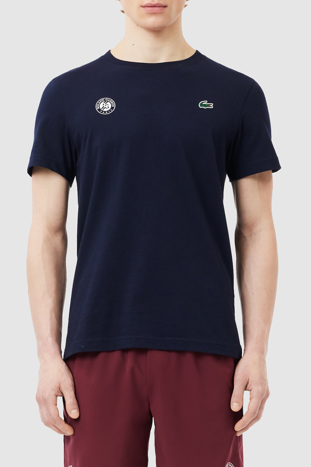 תמונת דוגמן קידמית של לקוסט X רולאן גארוס חולצת טי