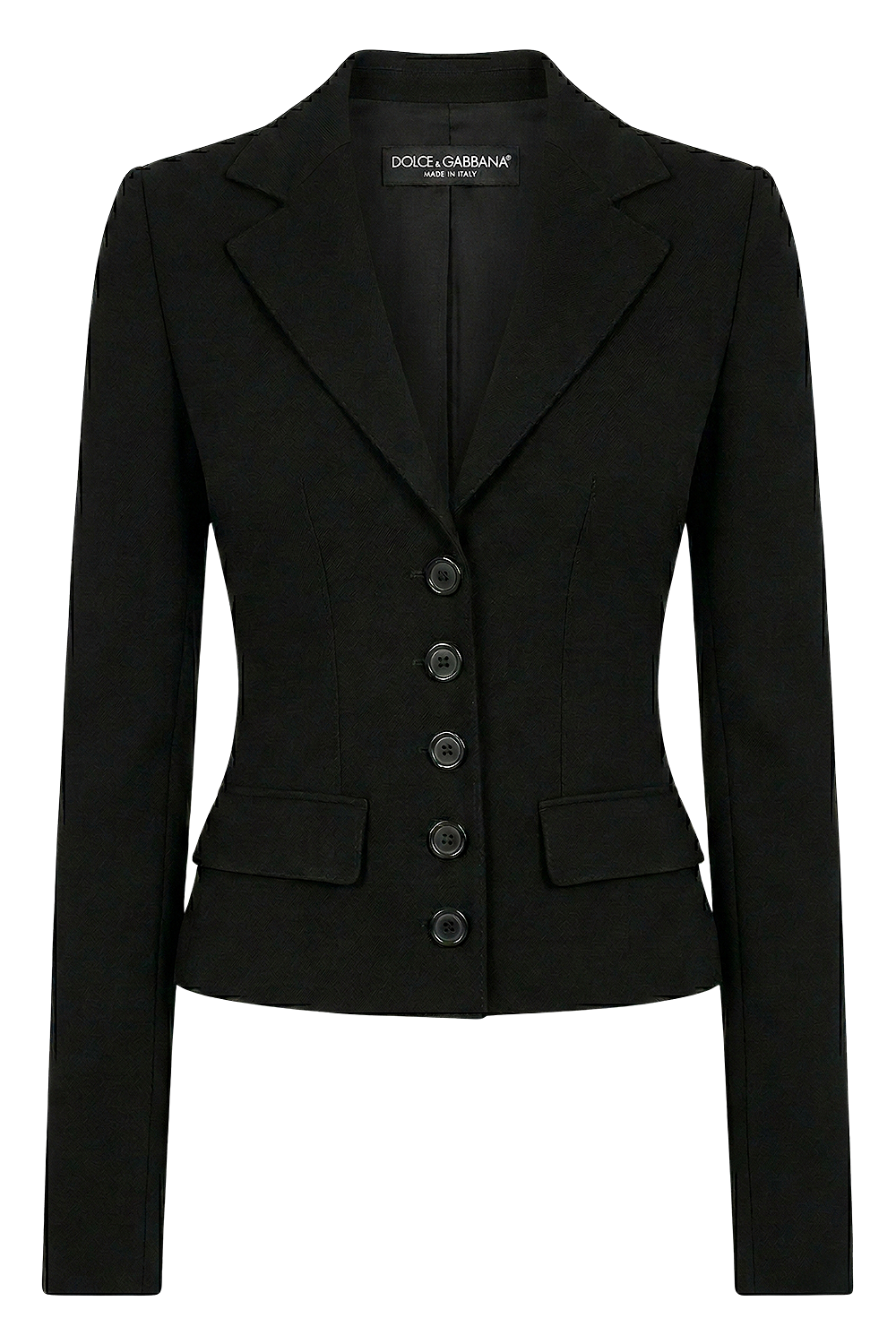 תמונה קידמית של ז&rsquo;קט בגזרה צמודה