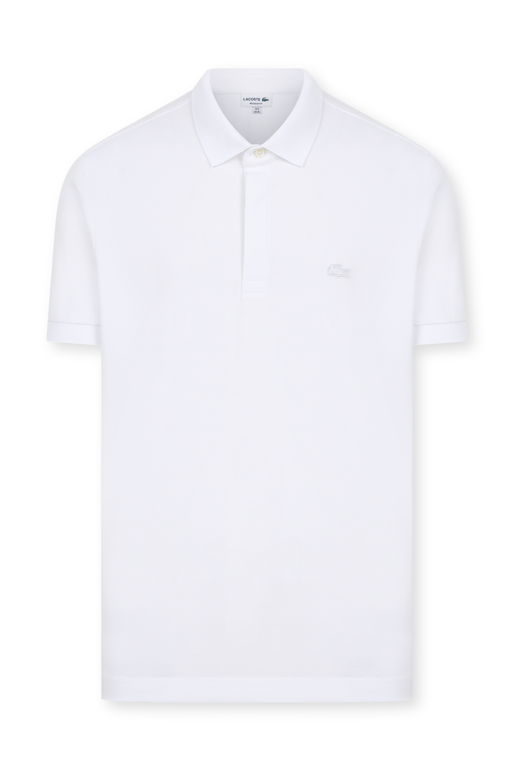 חולצת פולו לבנה קצרה LACOSTE