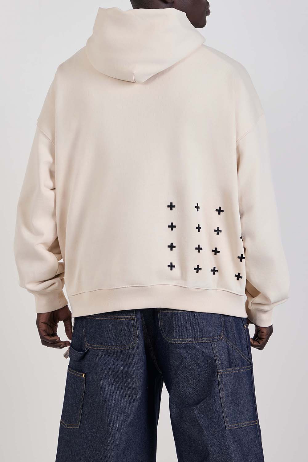 תמונת דוגמן אחורית של Knitted LORDS EKCESS HOODIE DESERT