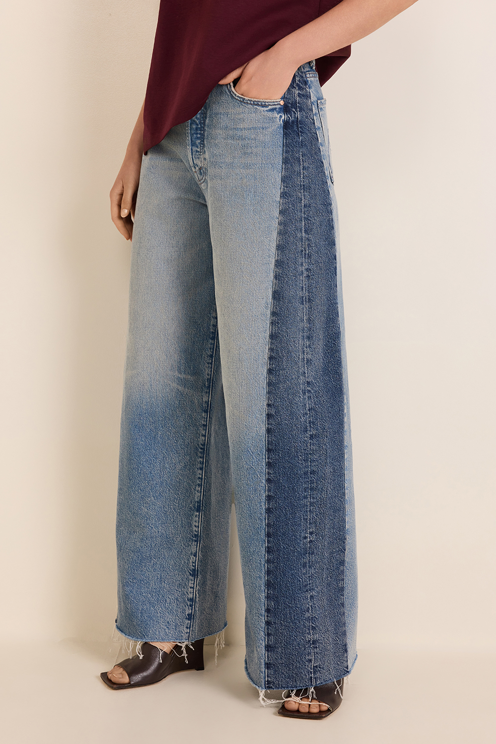 תמונת דוגמן קידמית של מכנסי ג'ינס