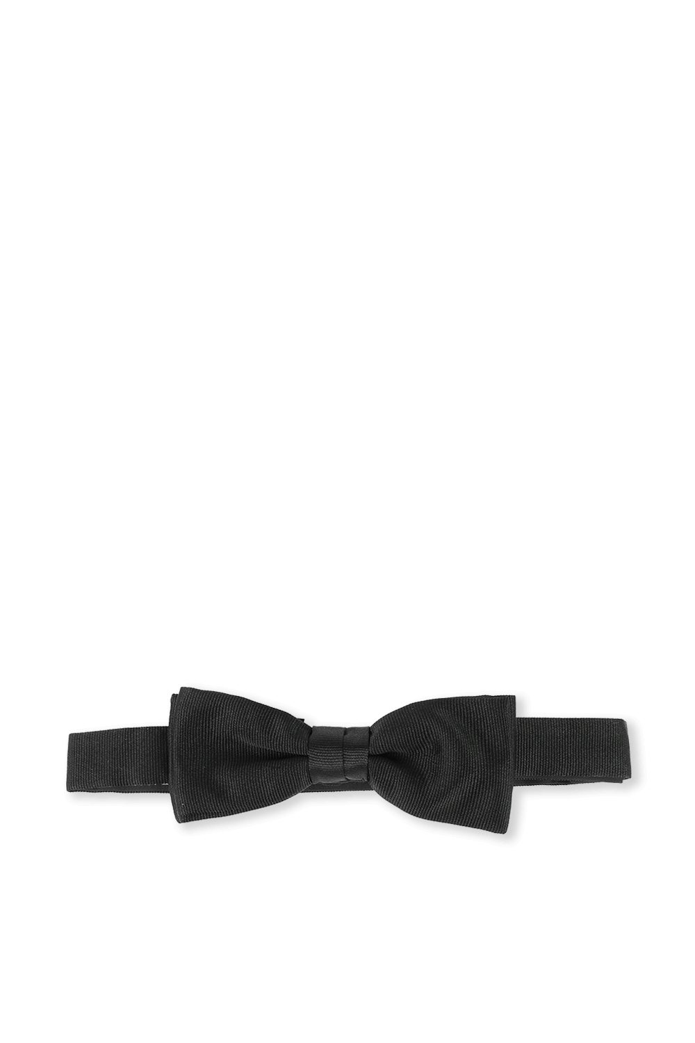 Bow Tie in Black With Embroidery image number null BOSS