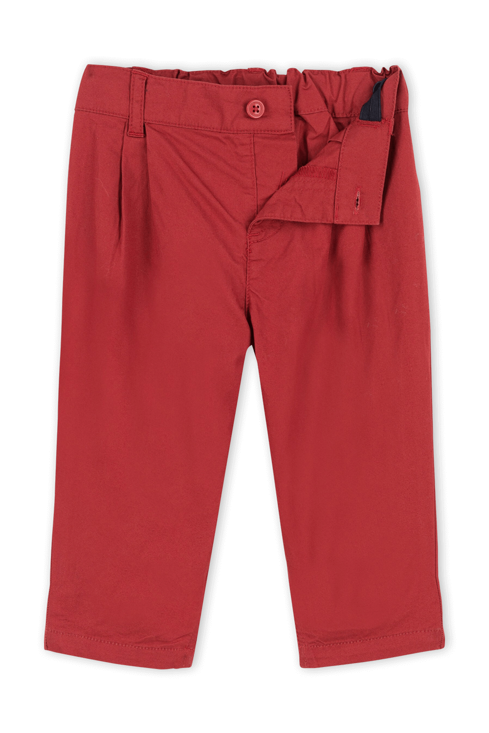 גילאי 18-36 חודשים מכנסיים אדומים עם סגירת כפתור PETIT BATEAU