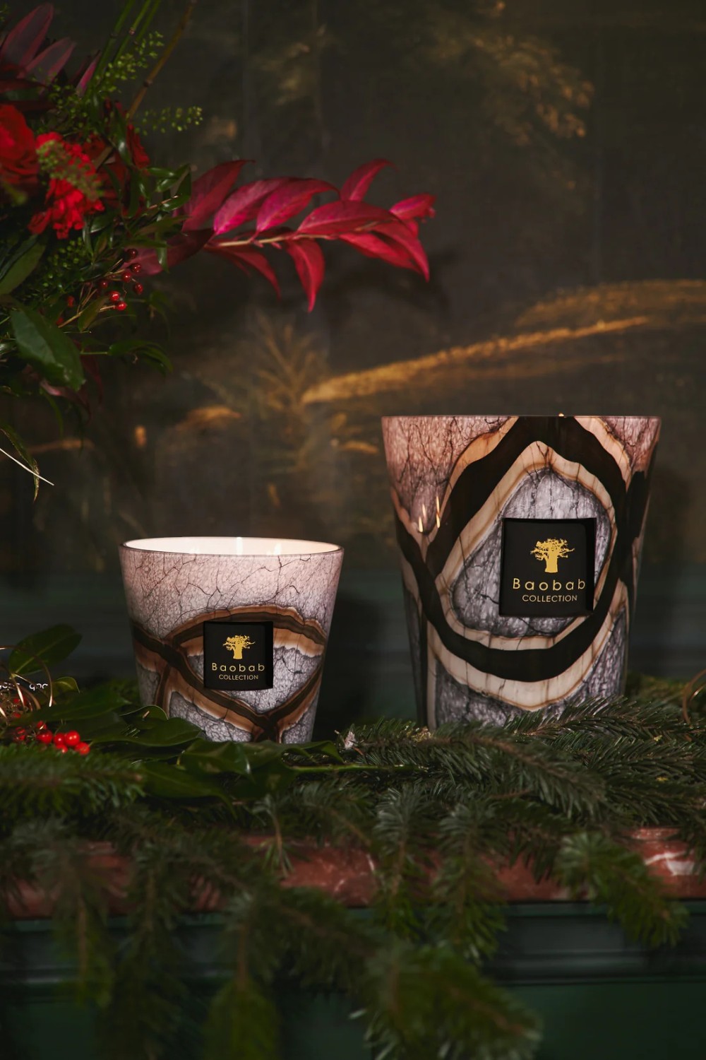 תמונת תקריב של Max 16 Stones Marble Candle