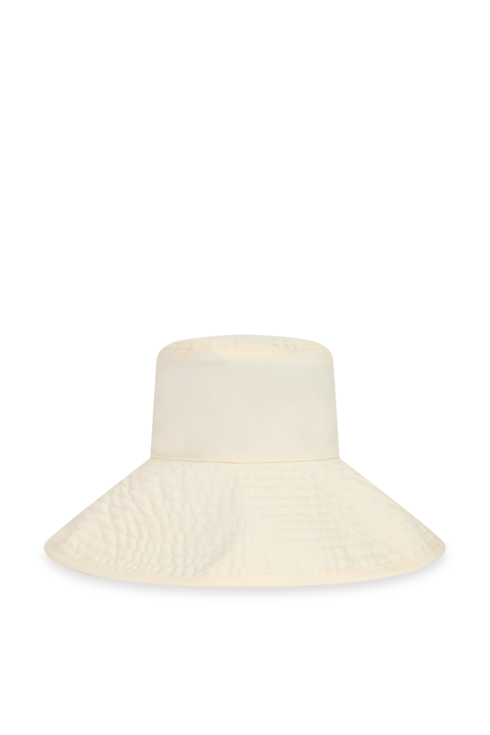 כובע רחב שוליים לבן BUSINESS AND PLEASURE