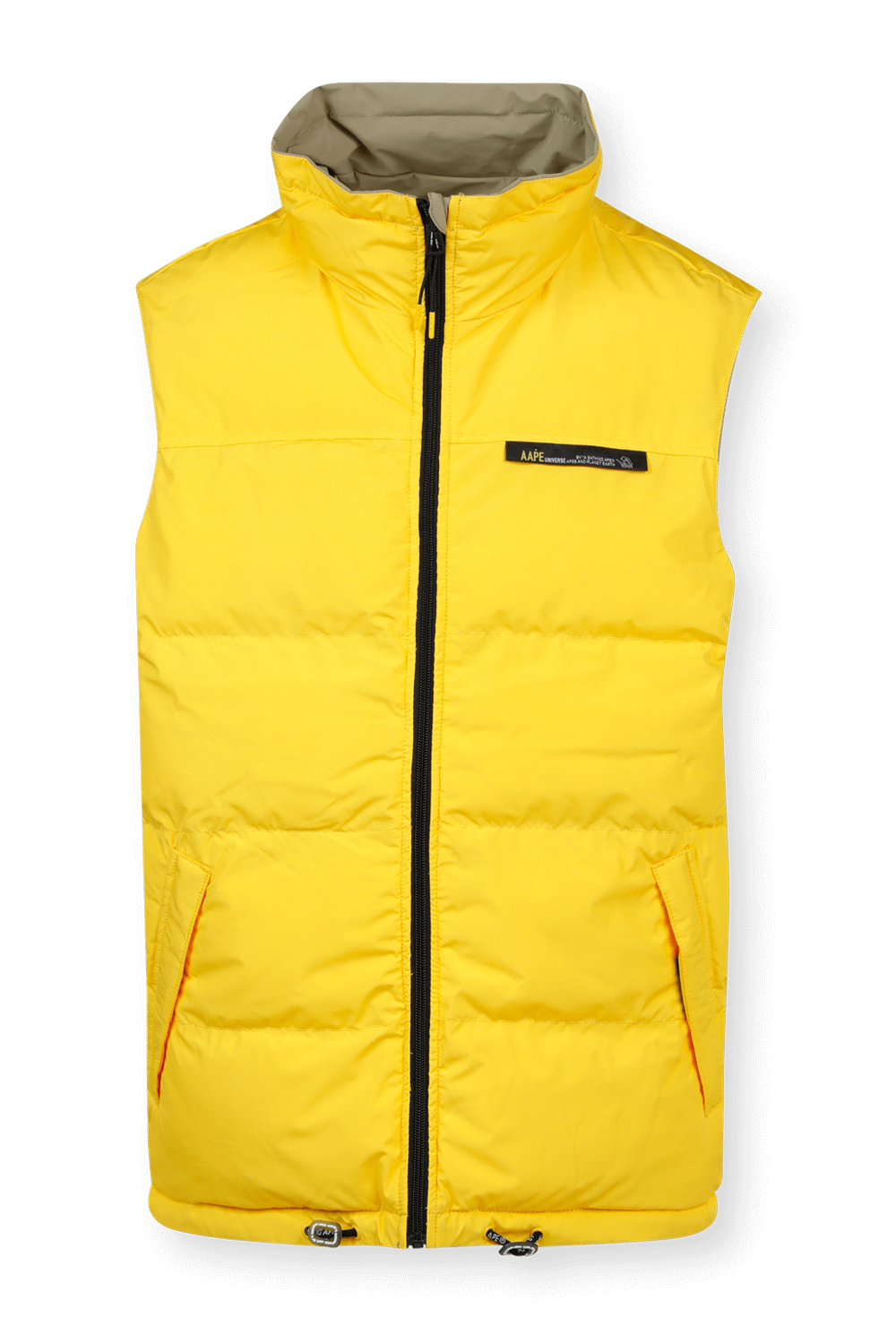 תמונה אחורית של Reversible Vest in Yellow and Green