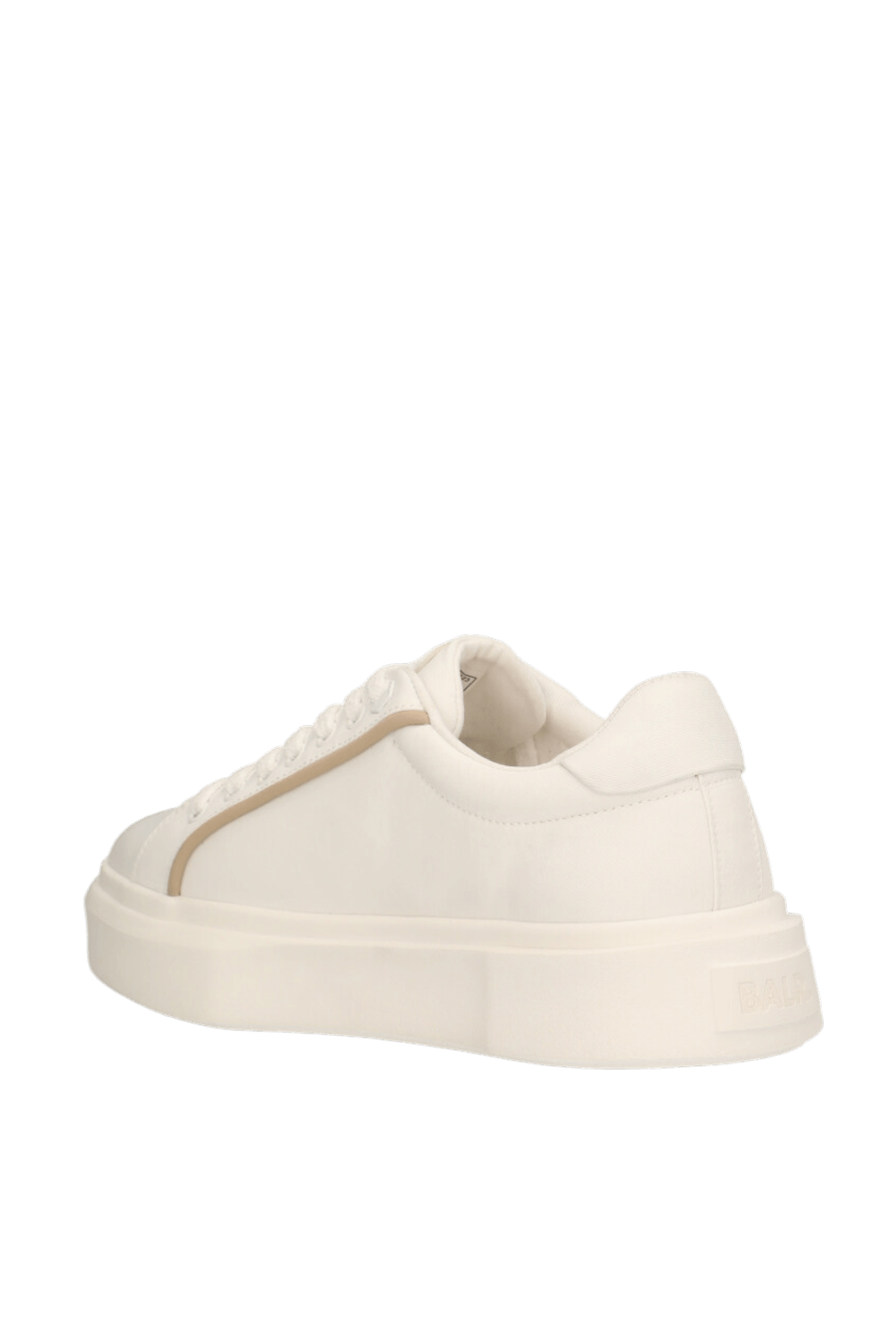 תמונה אחורית של נעלי סניקרס עור