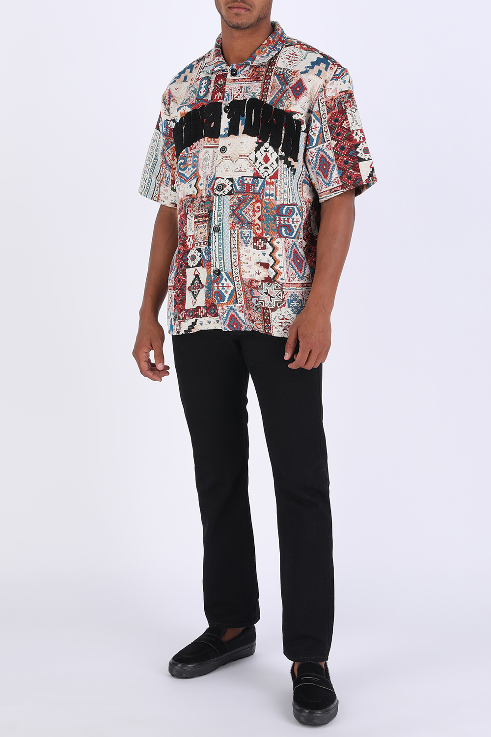 תמונת דוגמן קידמית של Vans Vault Style 53 in Furry Black