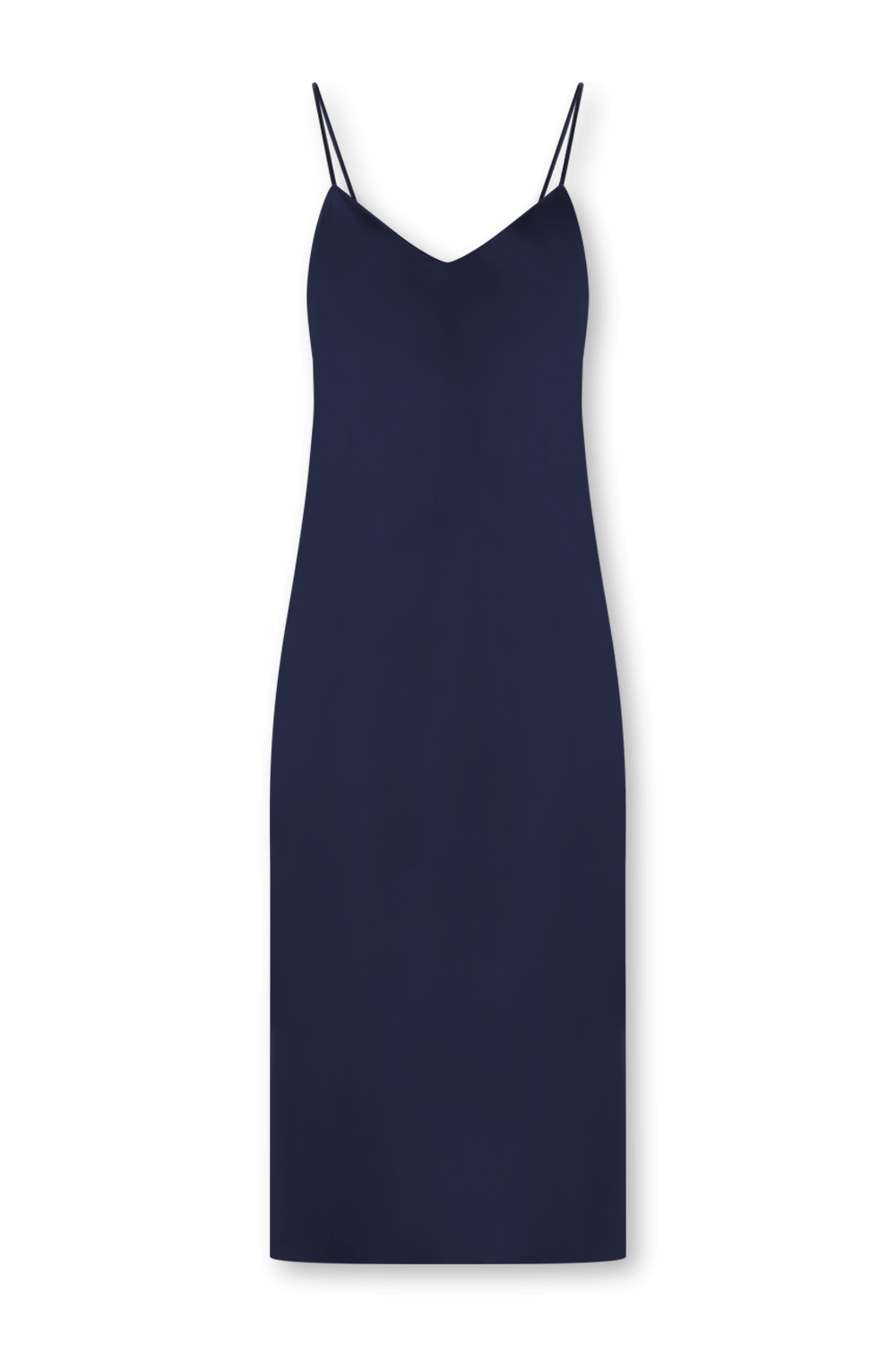 תמונה קידמית של שמלת משי באורך מידי