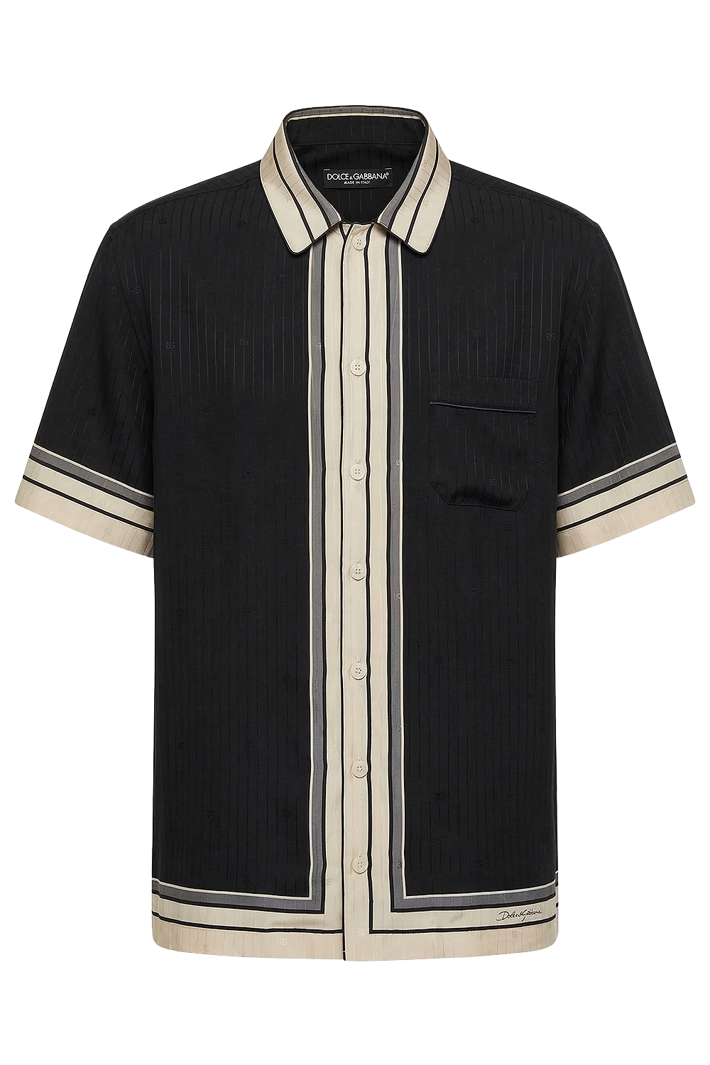 תמונה קידמית של חולצת כפתורים משי