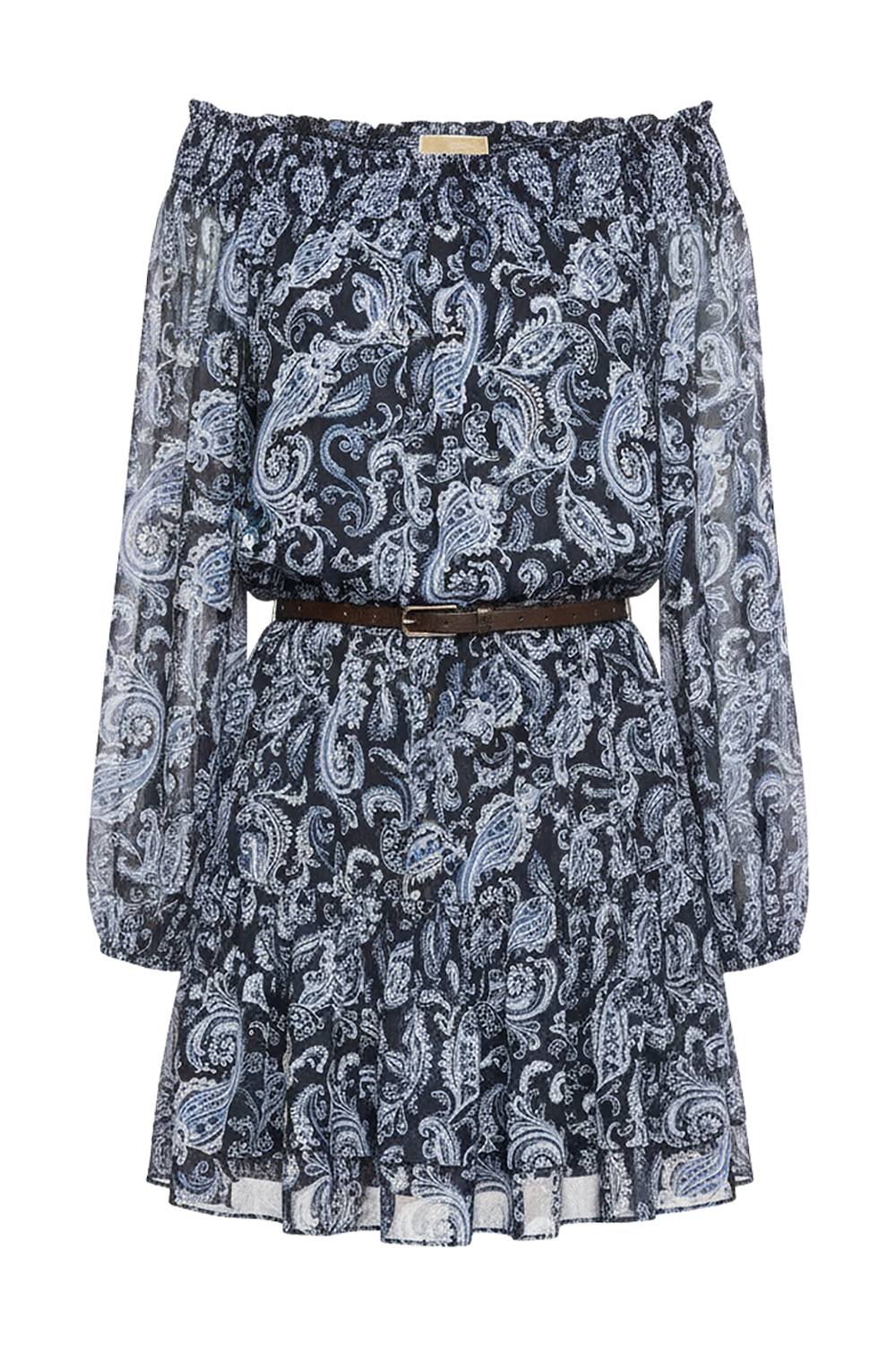 תמונה קידמית של שמלת מיני אוף-שולדרס