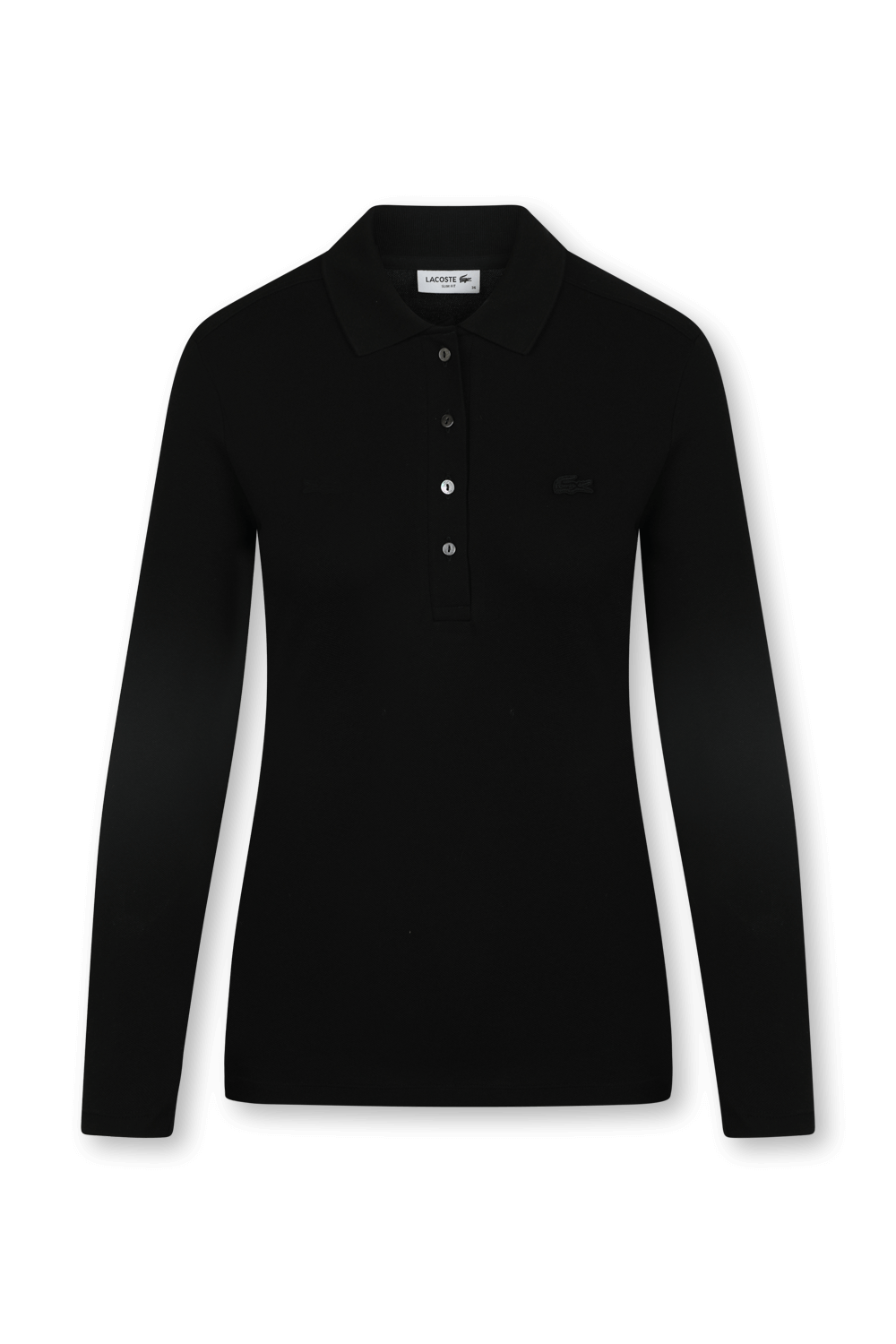 תמונה קידמית של חולצת פולו סלים ארוכה מכותנת פיקה