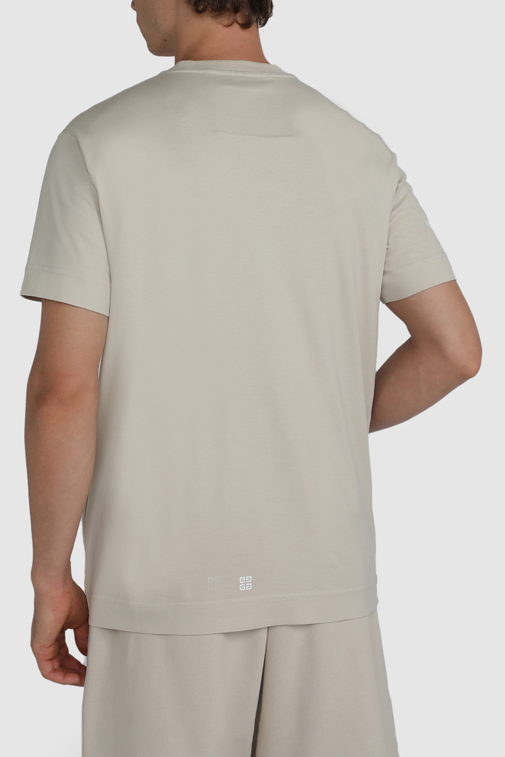 תמונת דוגמן אחורית של חולצת טי מכותנה