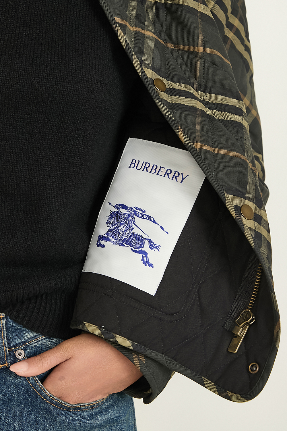 תמונת תקריב דוגמן של ז'קט קווילט