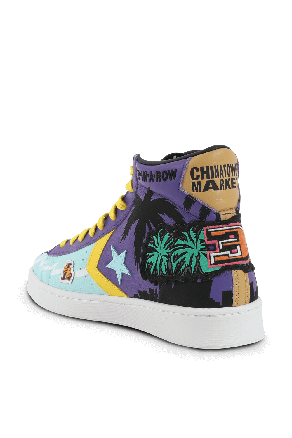 תמונה אחורית של Pro Leather Hi Prism Violet Poolside Sneaker