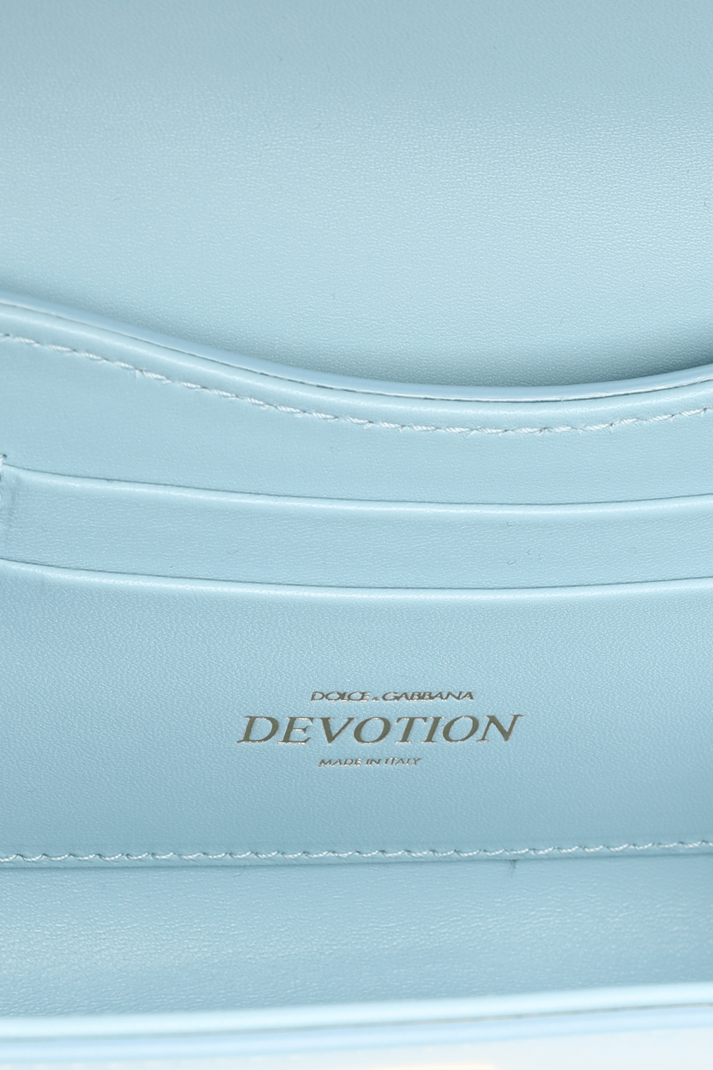 Small Devotion Crossbody Bag in Azure Quilted Nappa Leather Factory 54