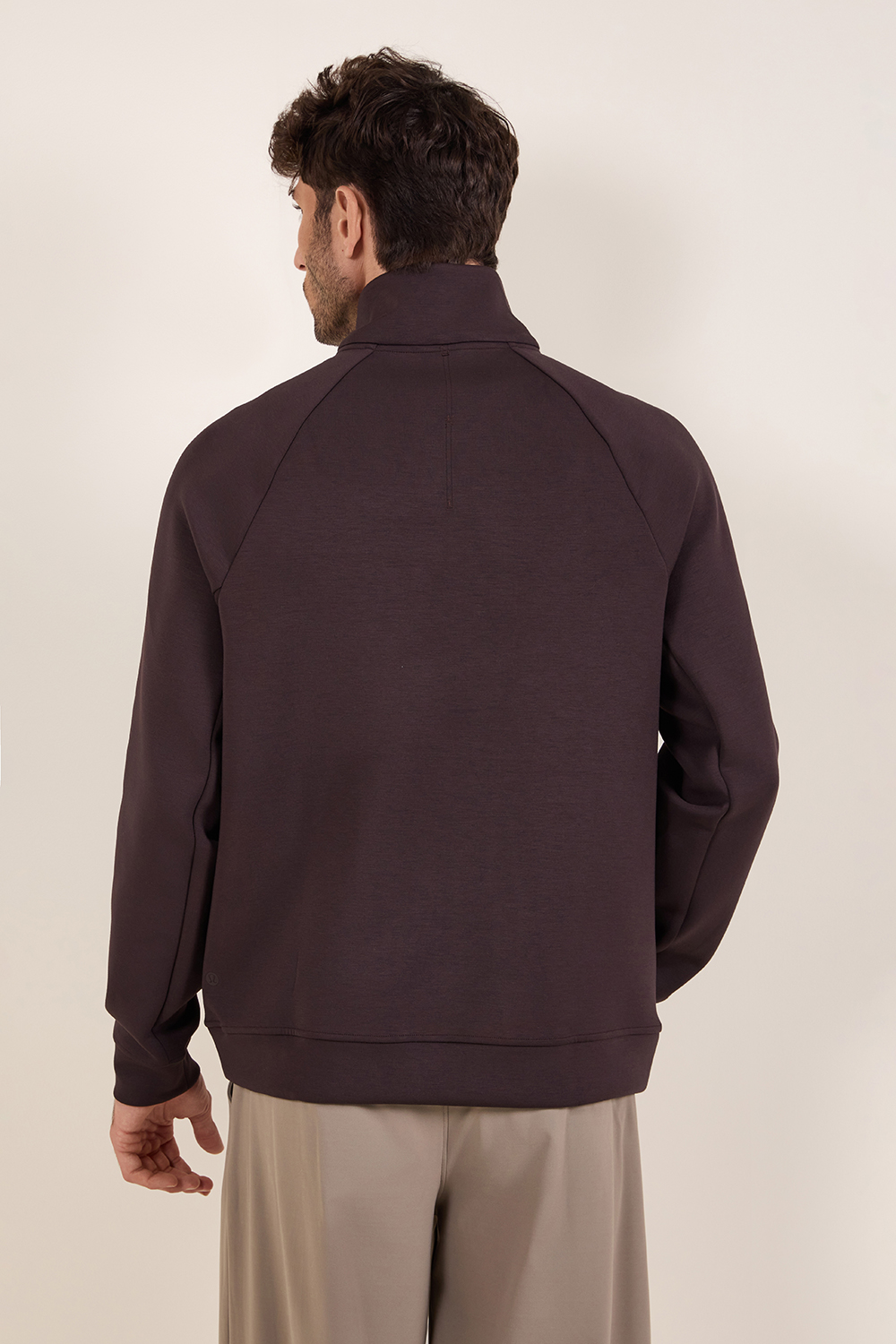 תמונת דוגמן אחורית של Smooth Spacer Quarter Zip