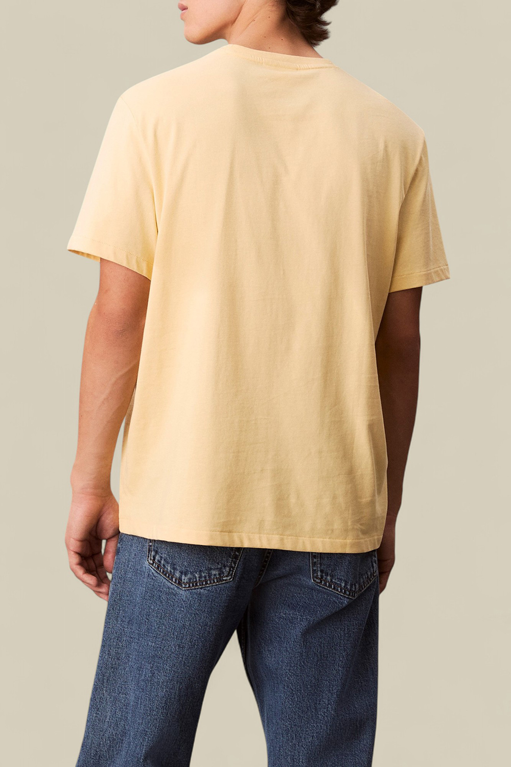 תמונת דוגמן אחורית של חולצת טי