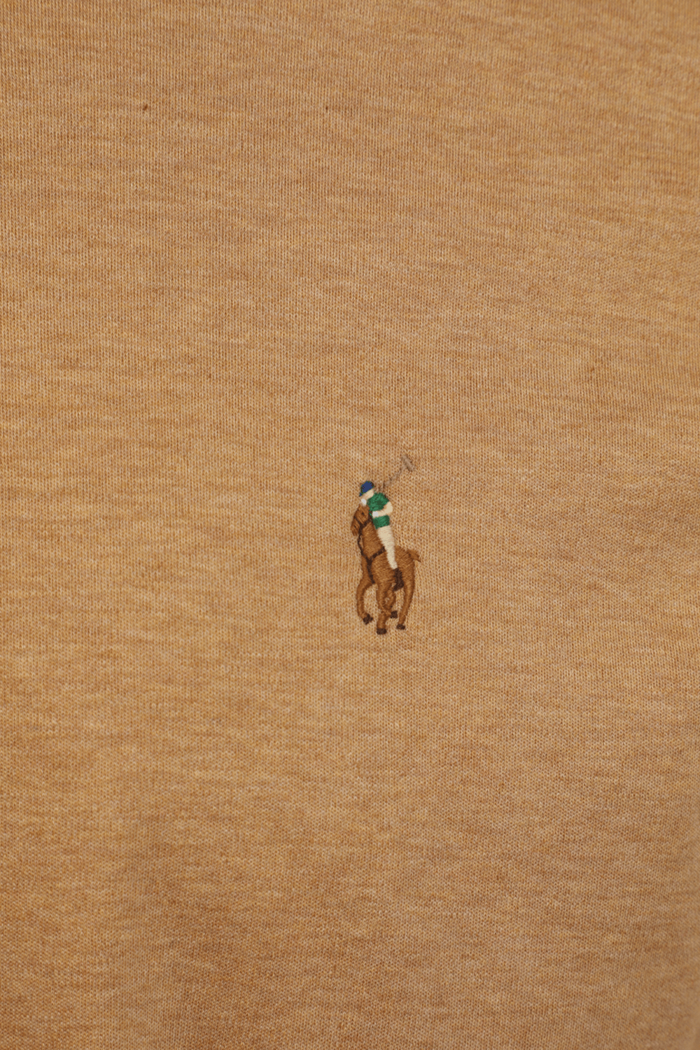 תמונה אחורית של Brown Pony Custom Slim Fit Polo Shirt in Brown