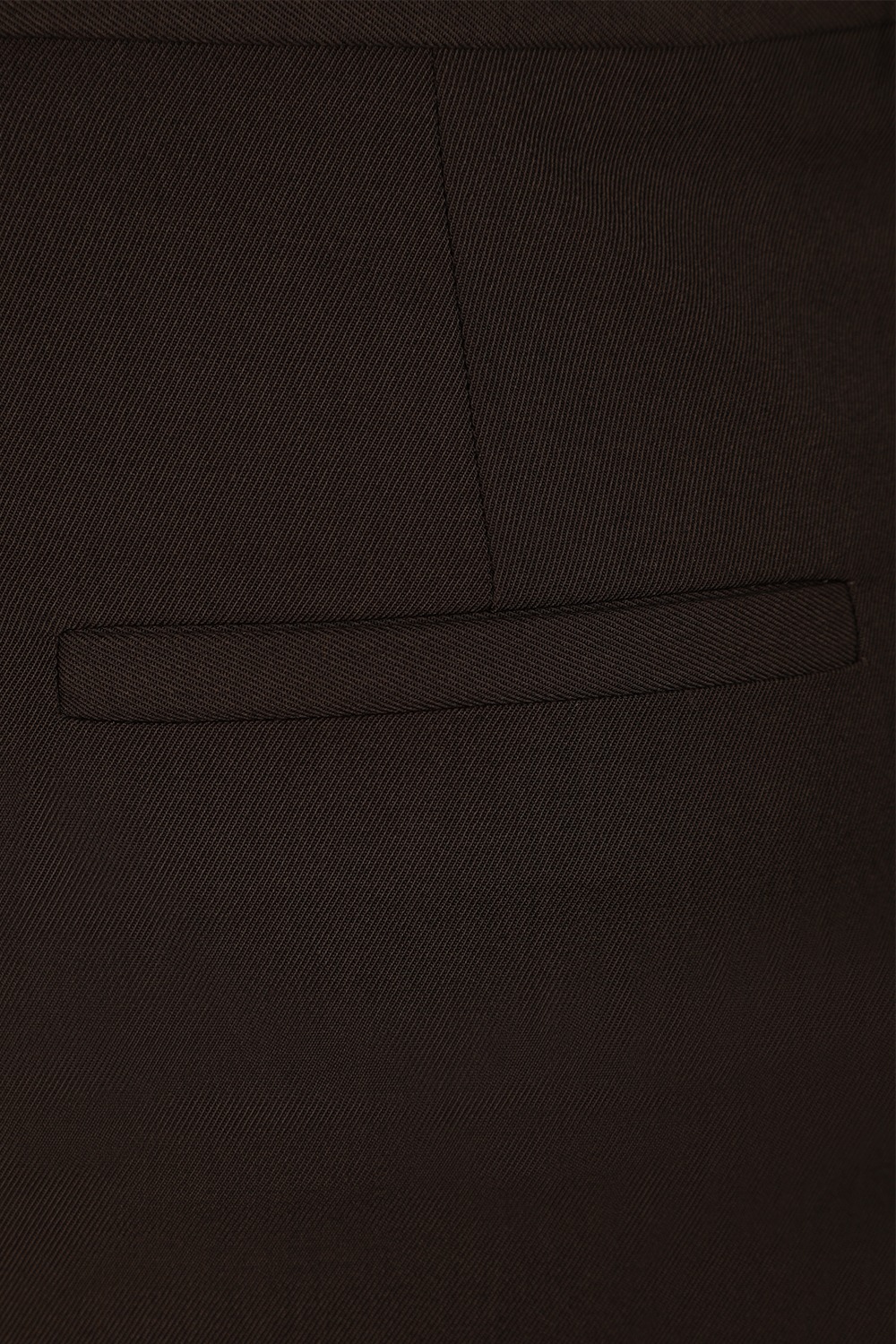 תמונה אחורית של מכנסיים מתרחבים גבוהים בגוון שחור