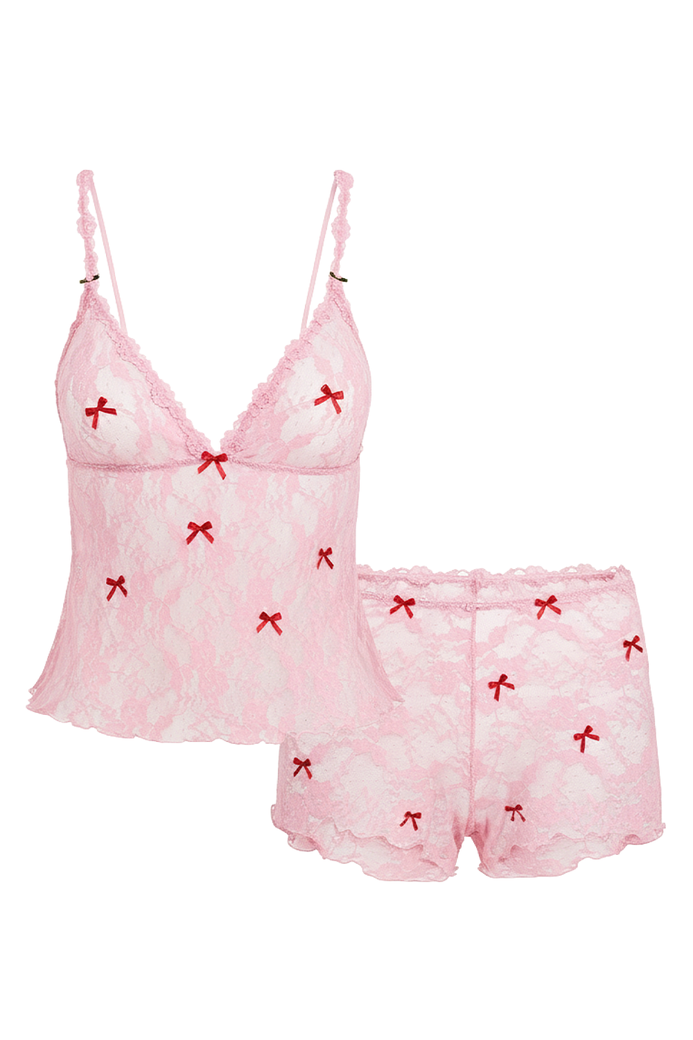 תמונה קידמית של TRIANGLE CAMI AND SHORT SET