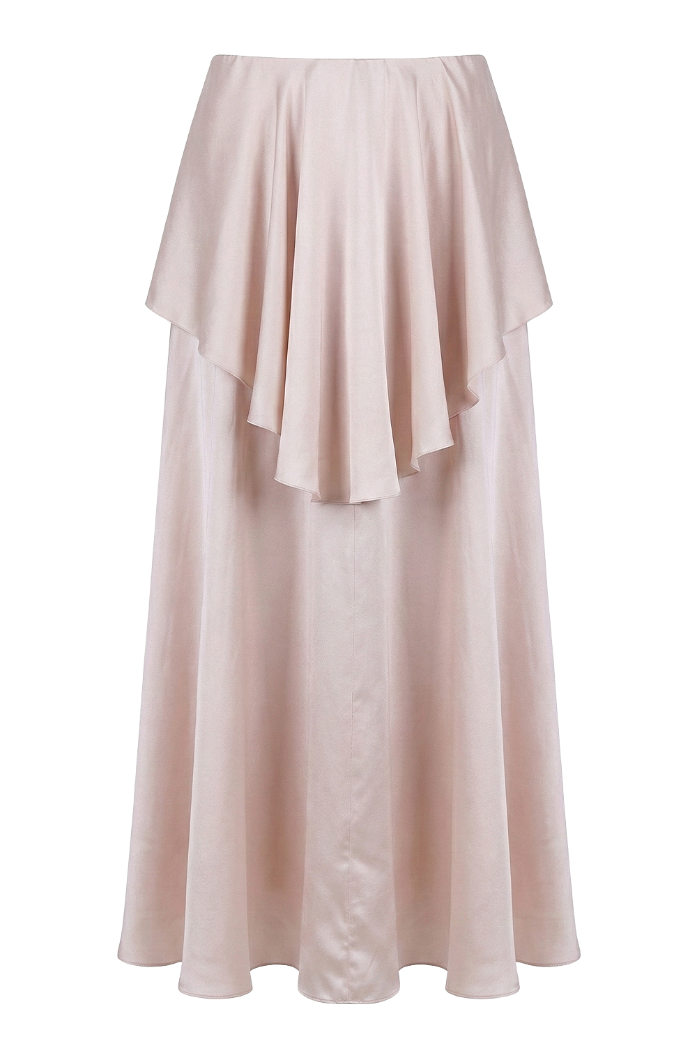 תמונה קידמית של חצאית משי מידי