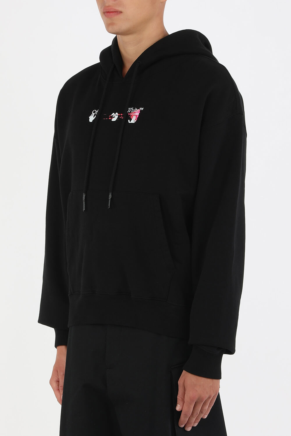 off white jacket pink