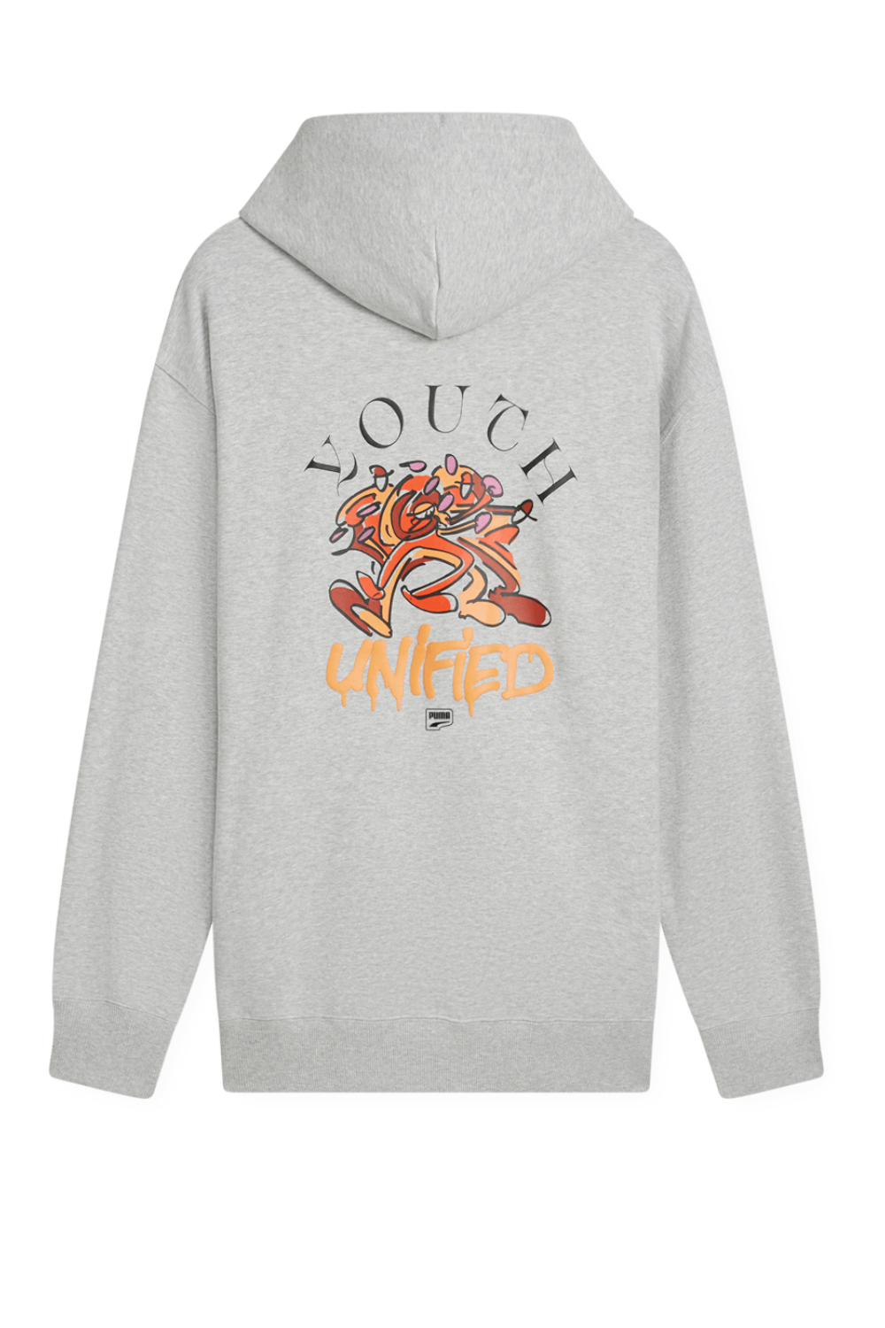 תמונה אחורית של סווטשירט קפוצ'ון דאונטאון