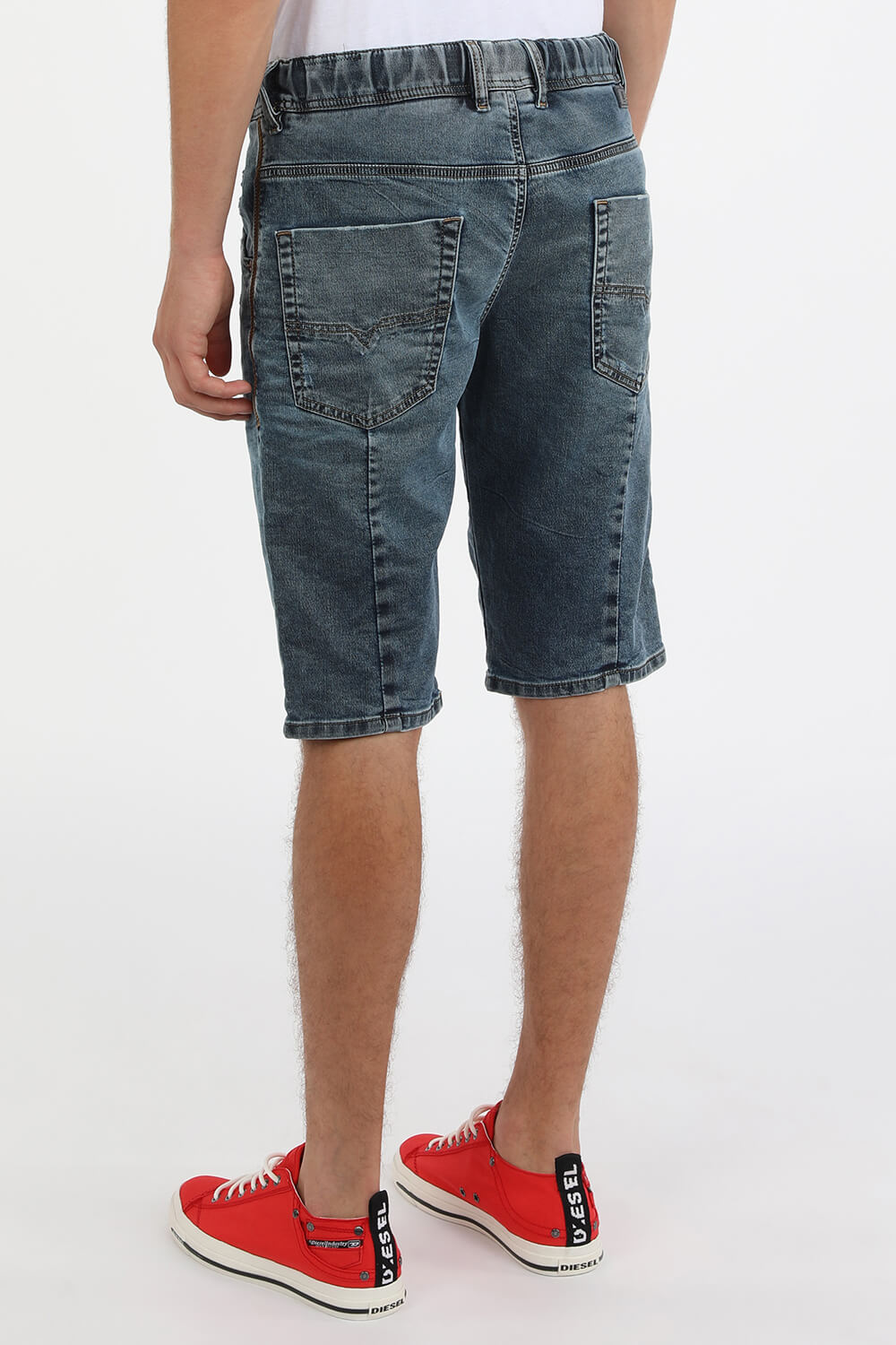 תמונת דוגמן אחורית של D-Krooshort JoggJeans in Blue Wash