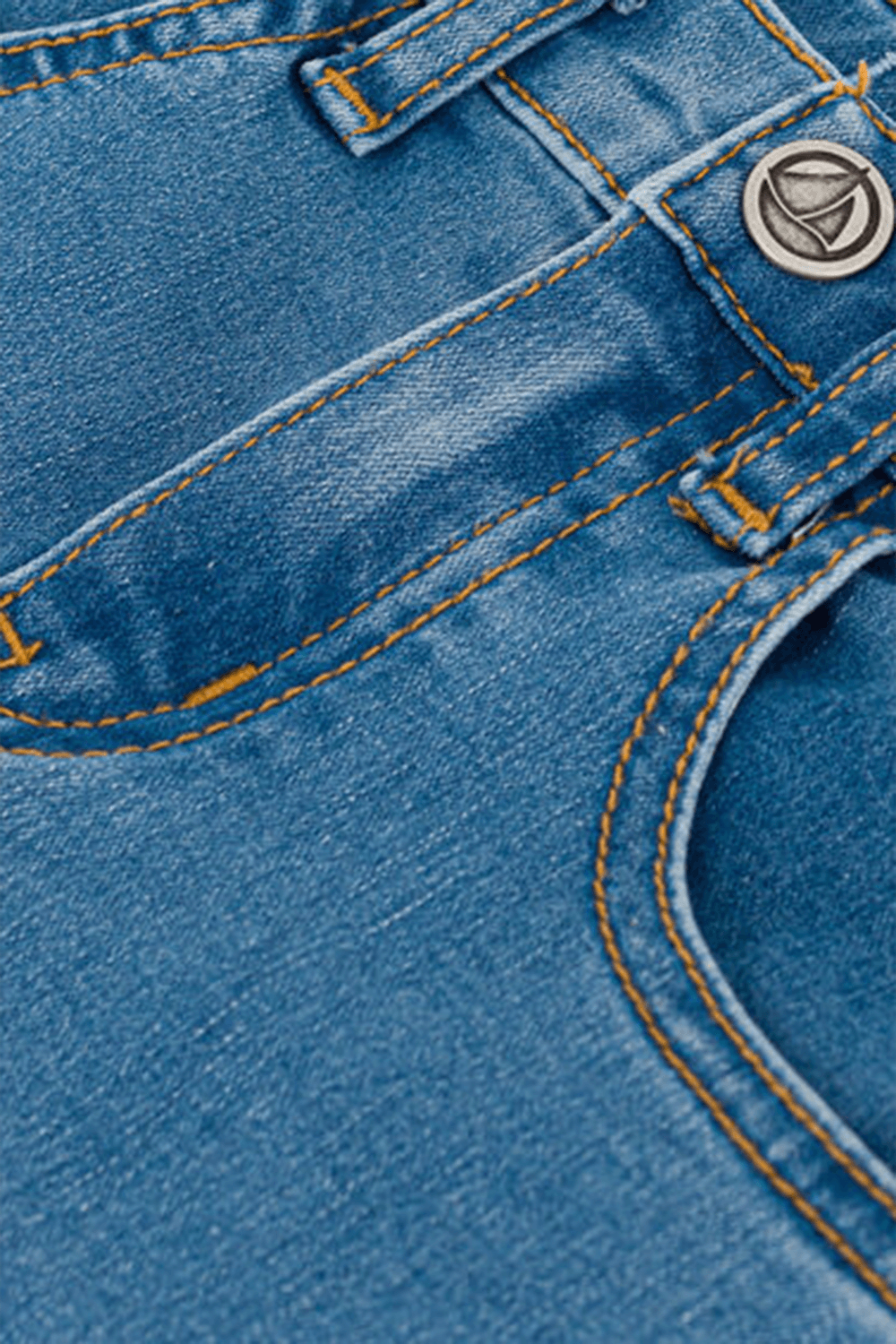 תמונת פנים של מכנסי ג'ינס בגזרת סלים - גילאי 6-12