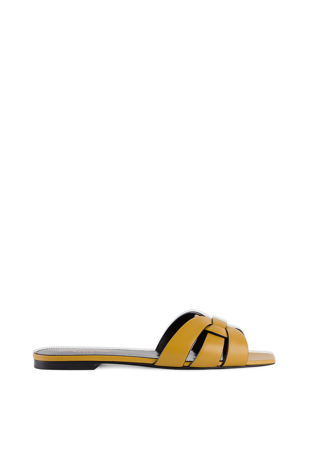 Tribute Flat Sandals in Khaki SAINT LAURENT