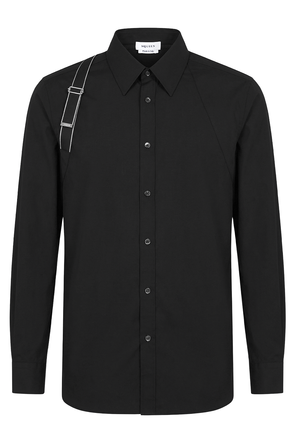 תמונה קידמית של חולצת כפתורים ארוכה