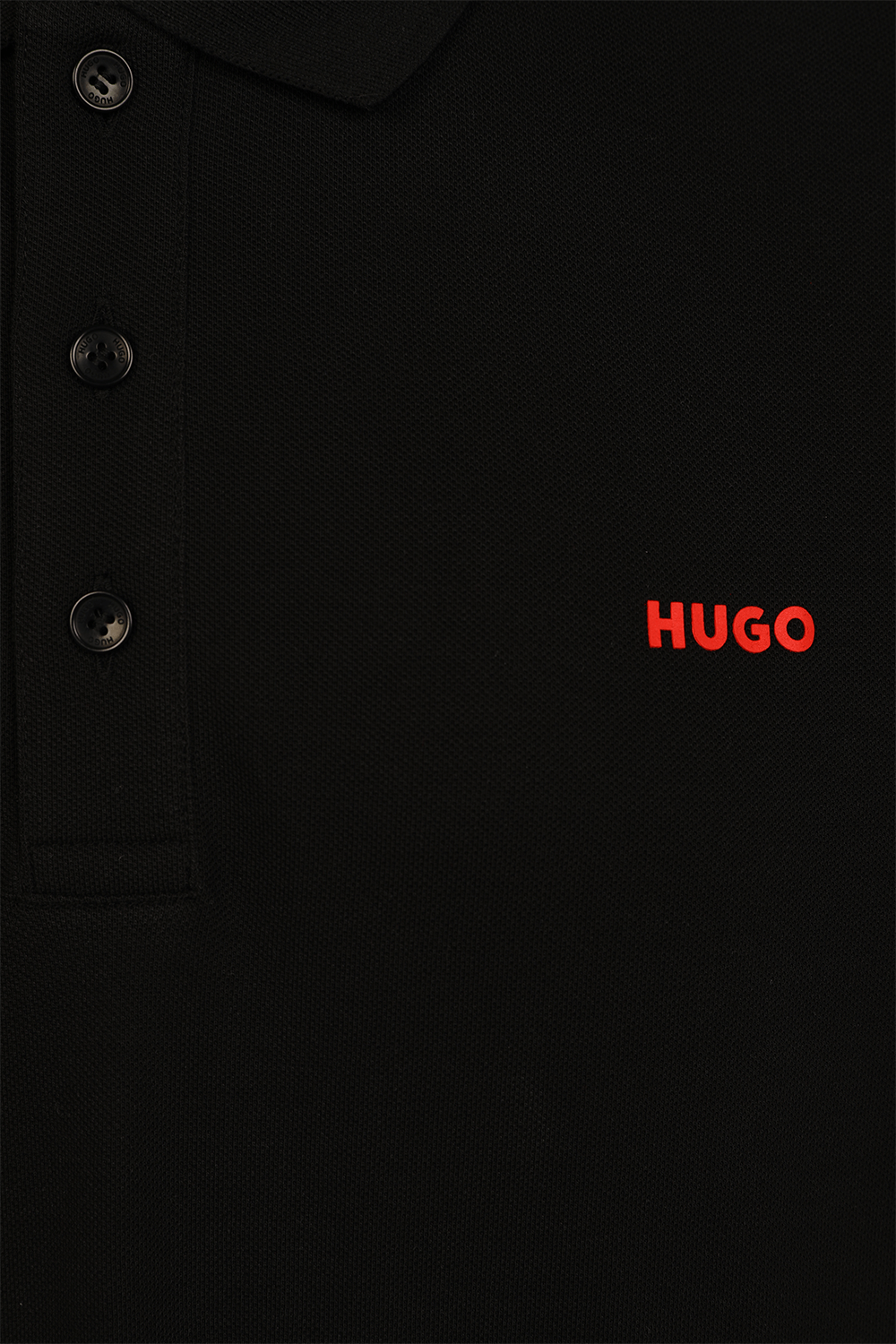 חולצת פולו עם לוגו רקום HUGO