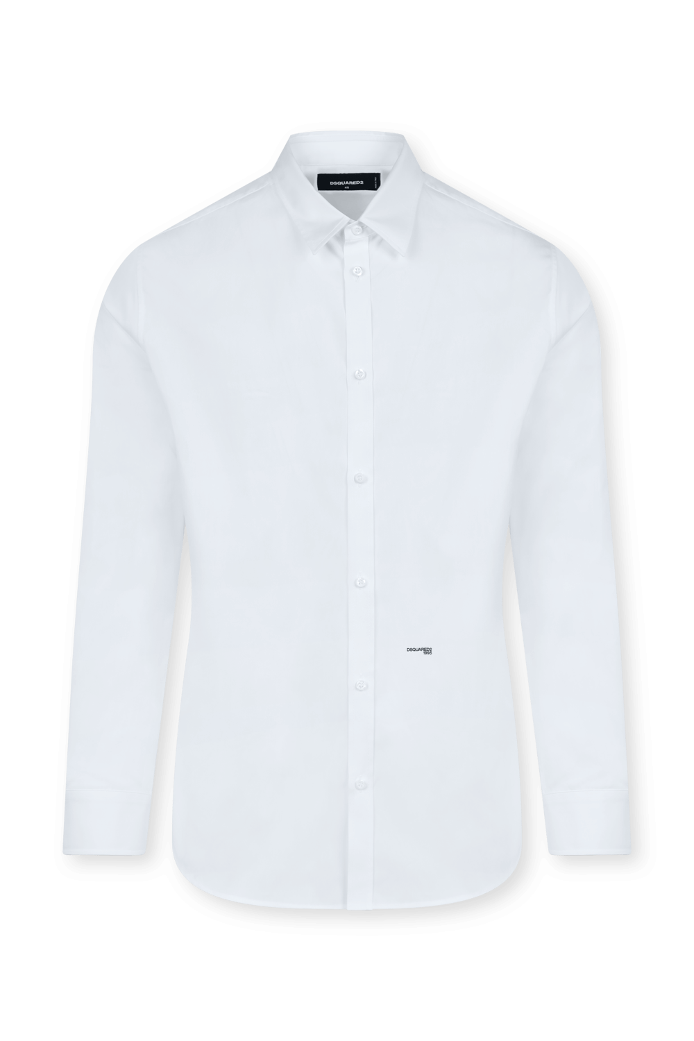 חולצת כפתורים לבנה מחויטת DSQUARED2