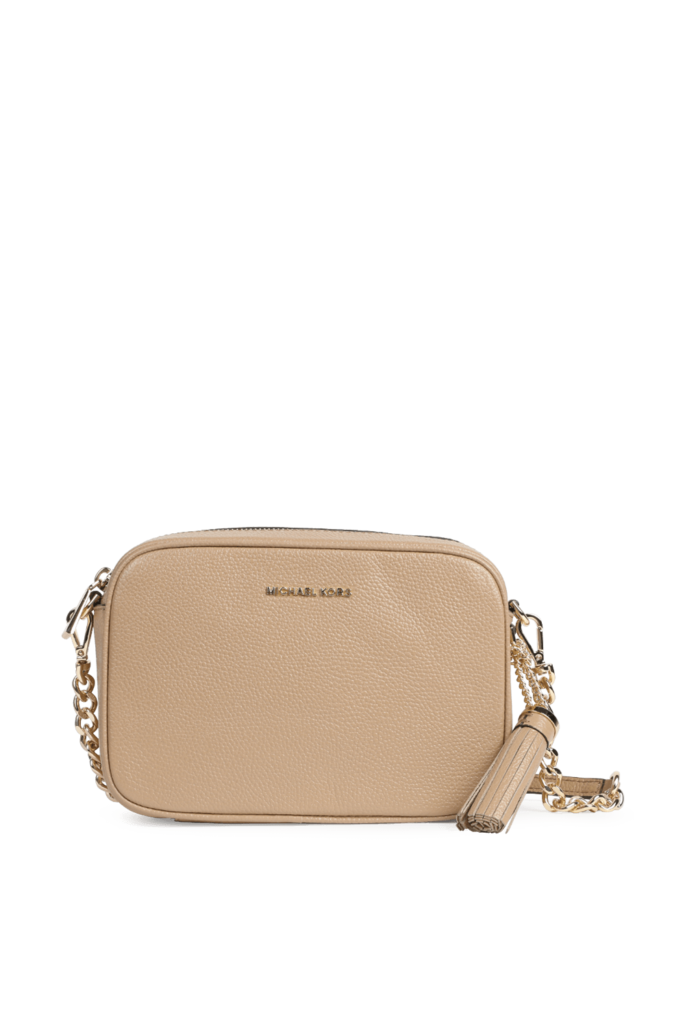 תמונה קידמית של תיק קאמרה בצבע קאמל