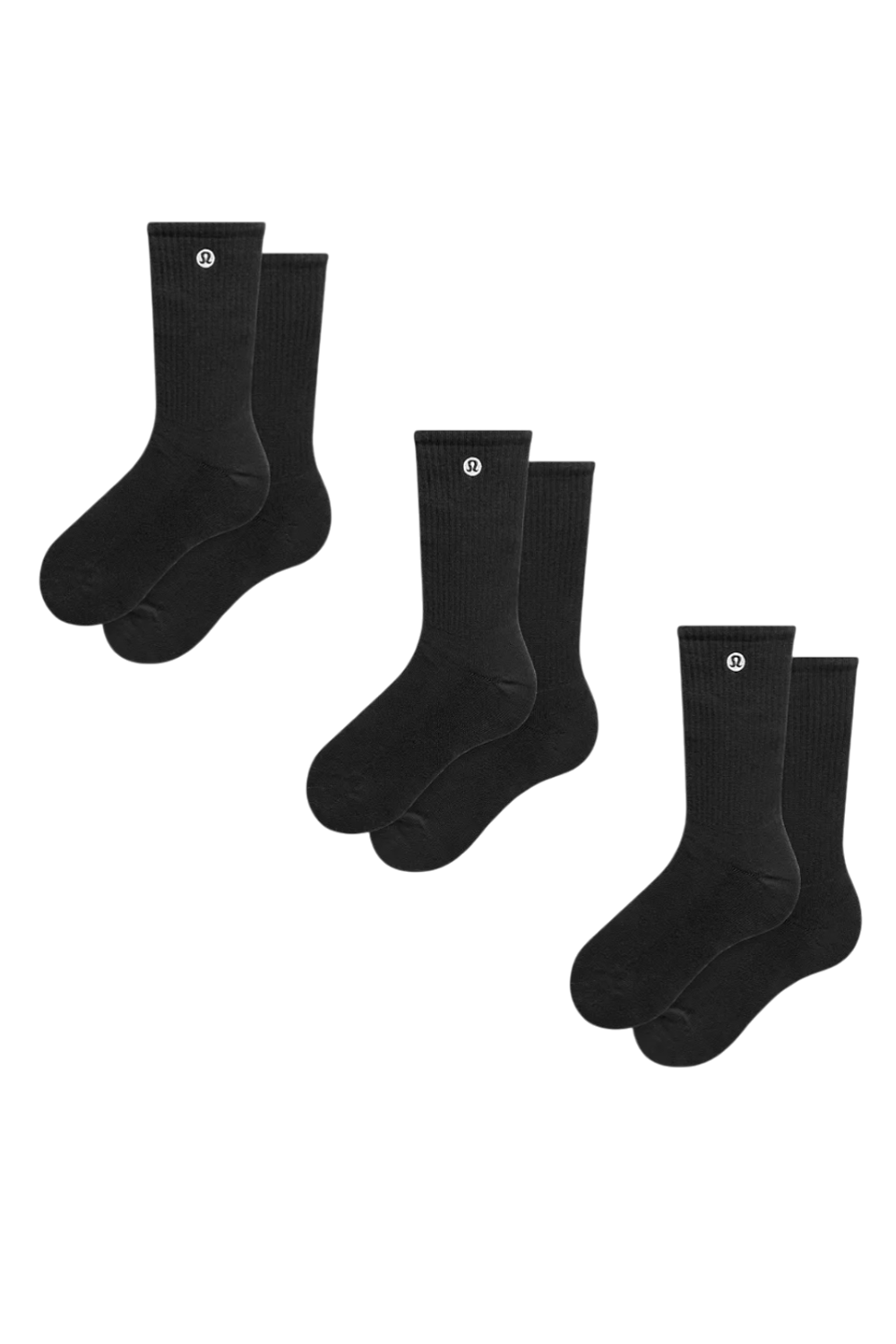 תמונה קידמית של Unisex Daily Essential Crew Socks 3 Pack