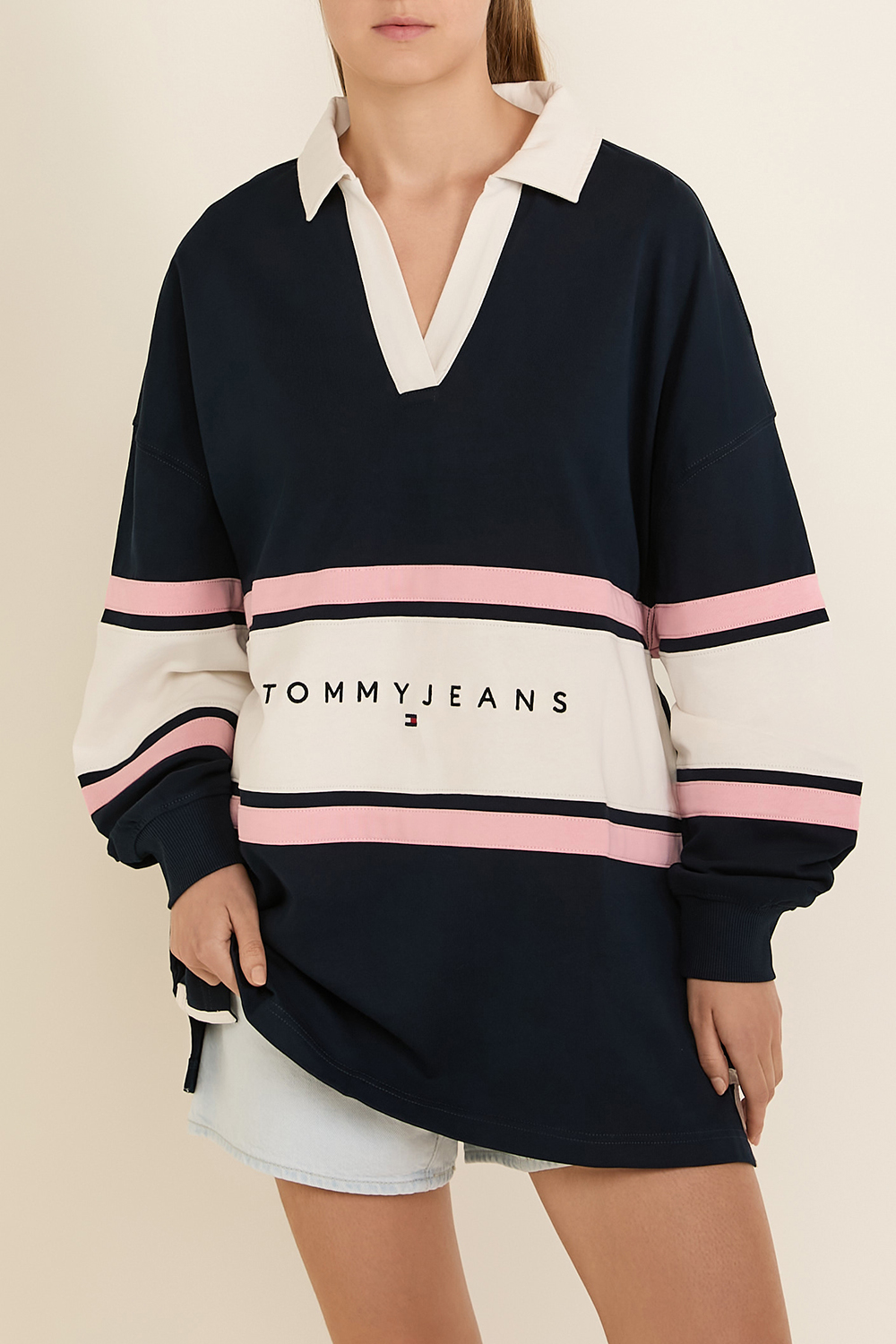 תמונת דוגמן קידמית של סווטשירט פולו רוגבי