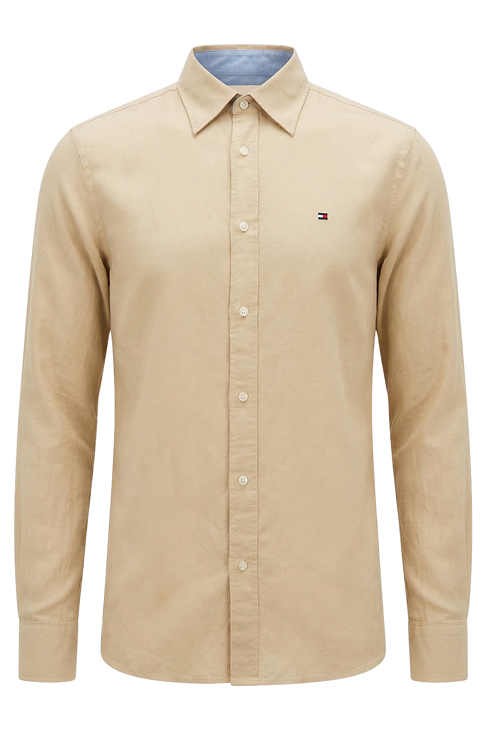 תמונה קידמית של חולצה מכופתרת ארוכה