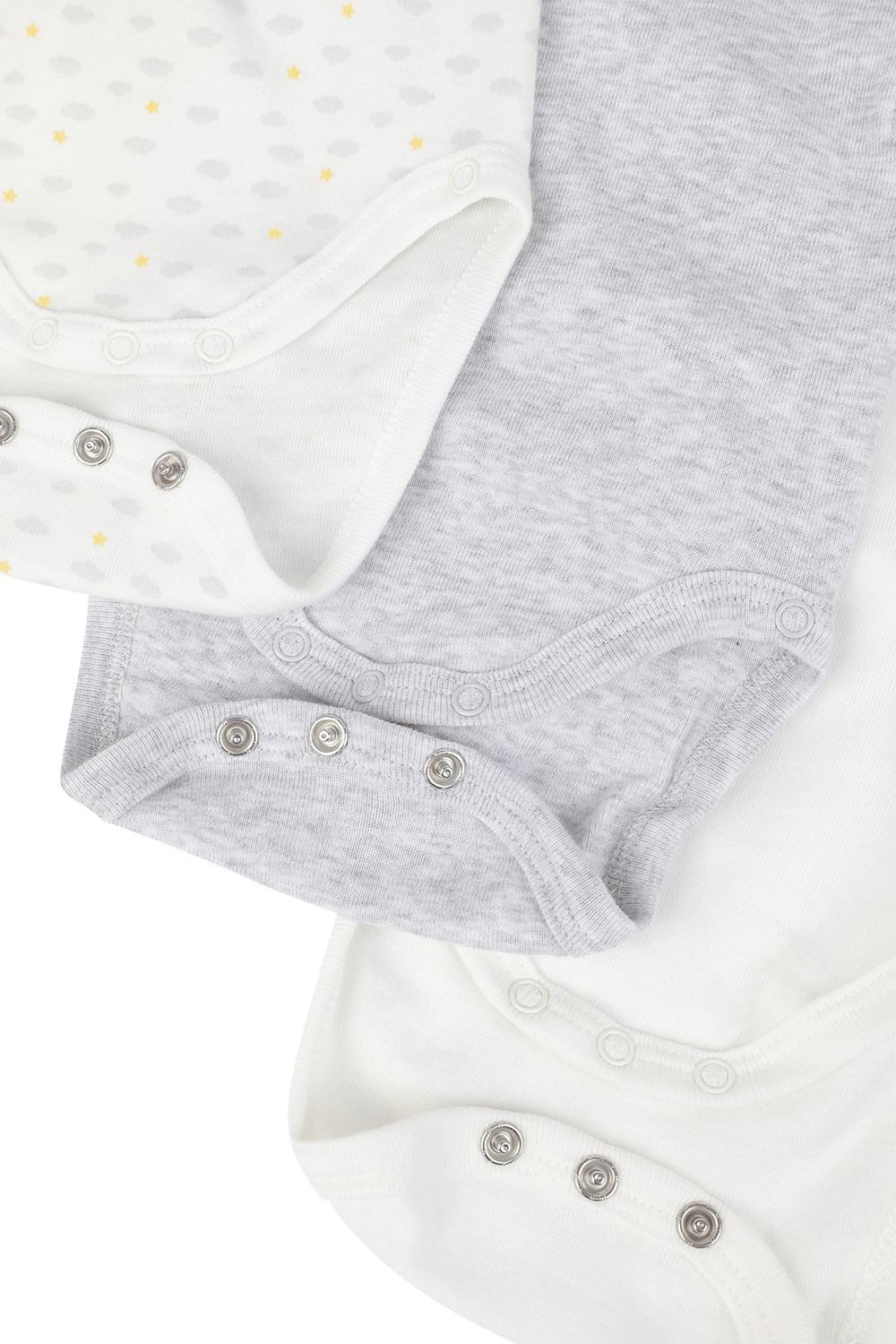 שלישיית בגדי גוף ארוכים - גילאי NB-12 חודשים