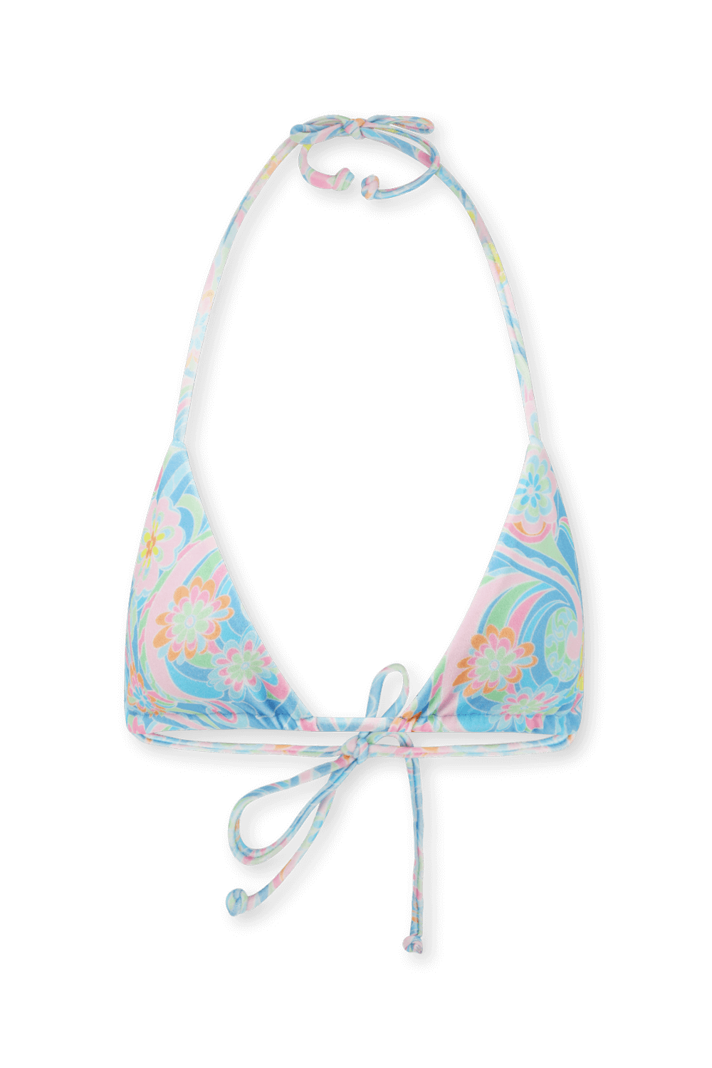 תמונה קידמית של חזיית בקיני משולשים טיה פרחונית