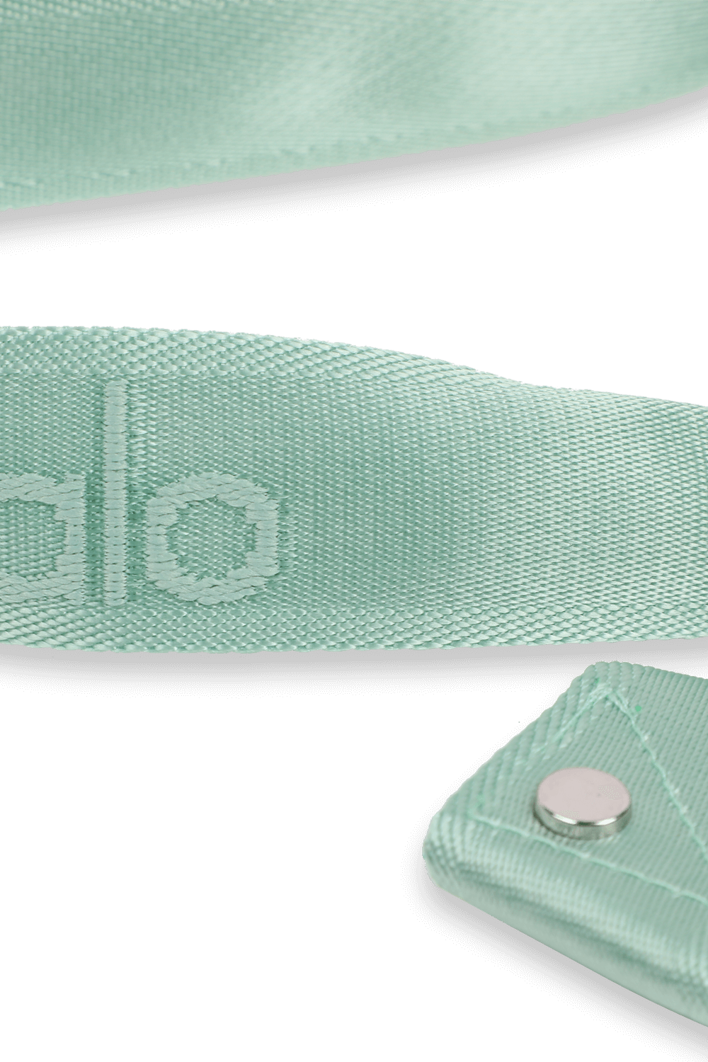 תמונה אחורית של רצועת יוגה בירוק מנטה