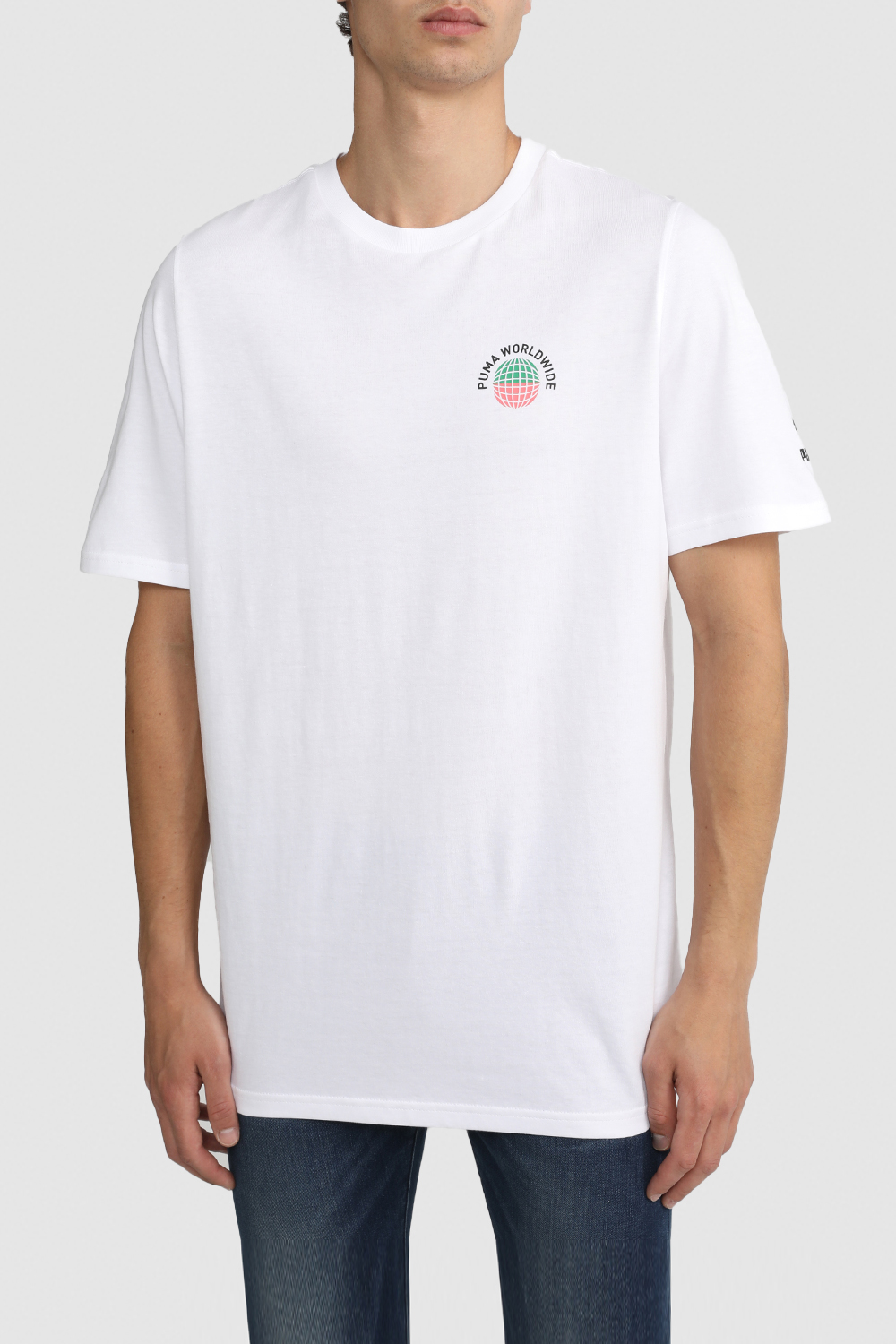 תמונת דוגמן קידמית של חולצת טי עם הדפס גרפיטי