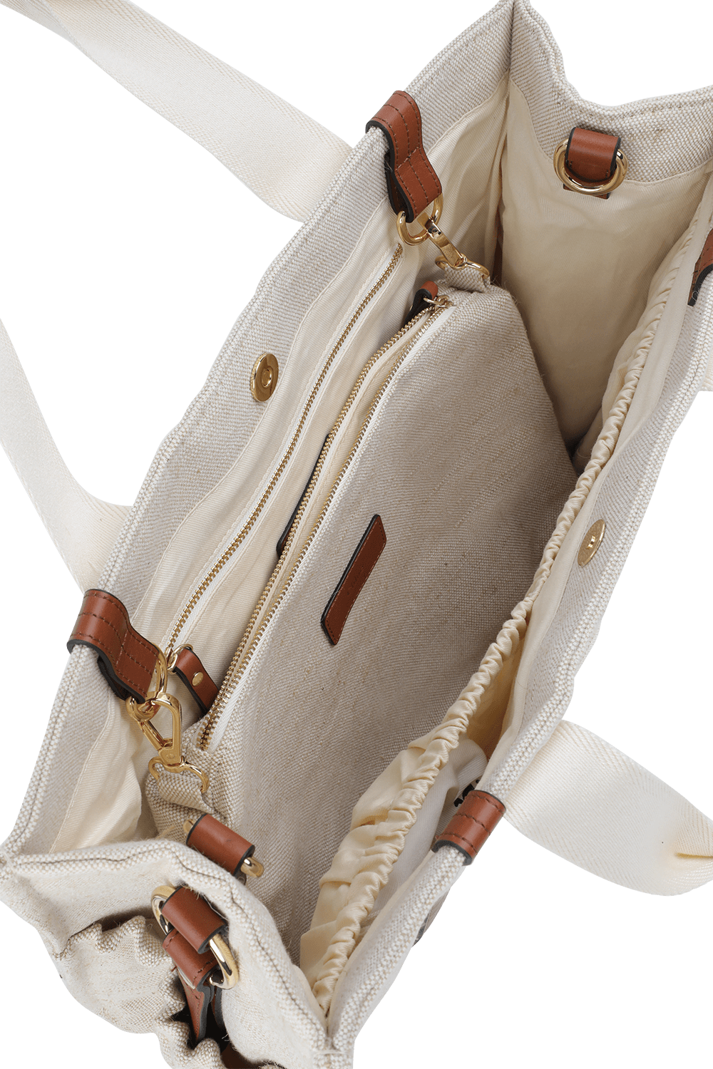 תמונת פנים של תיק החתלה מכותנה