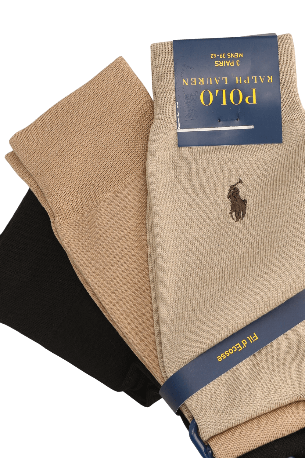 תמונה אחורית של מארז שלוש זוגות גרביים