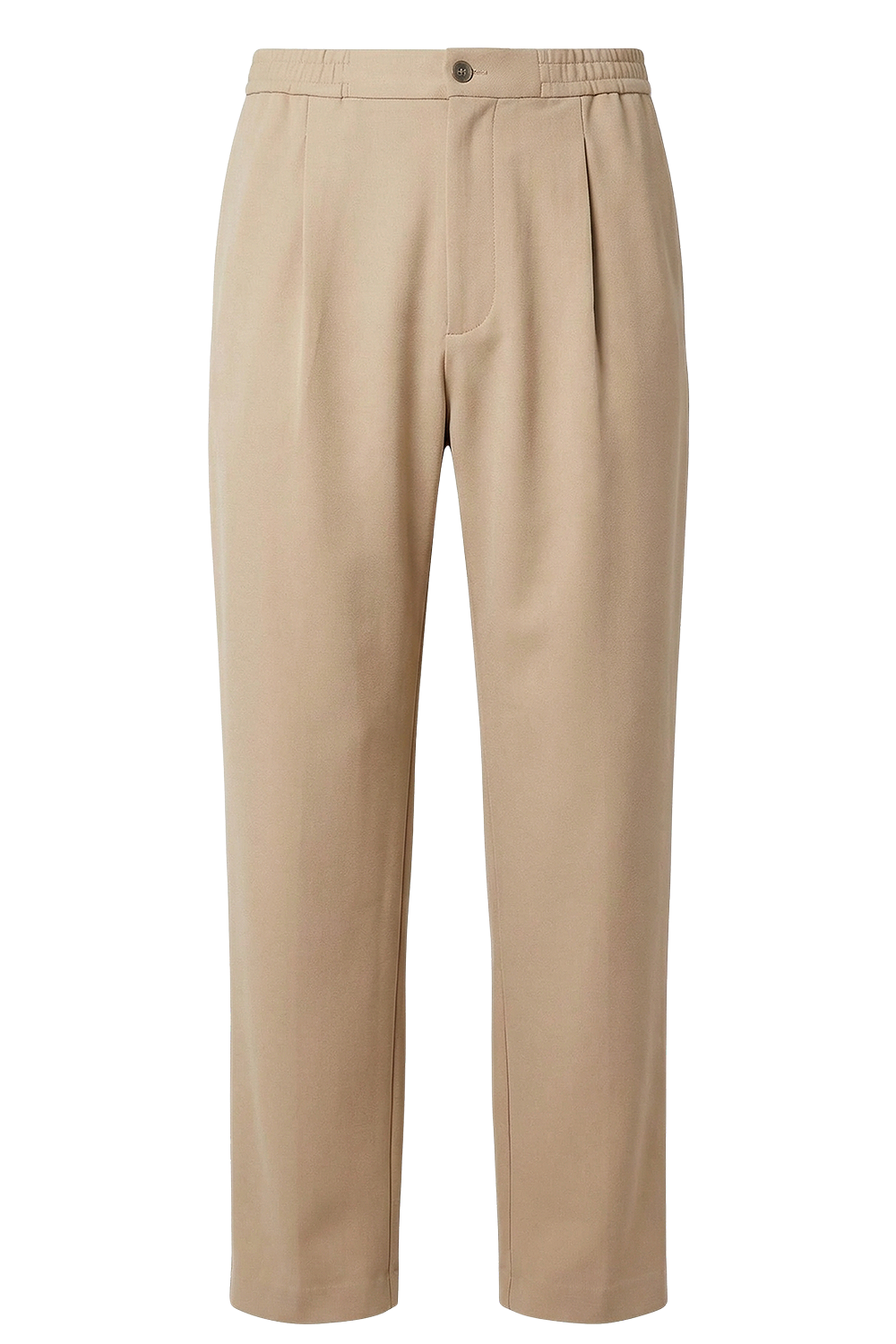 תמונה קידמית של מכנסיים מחוייטים בגזרה ישרה